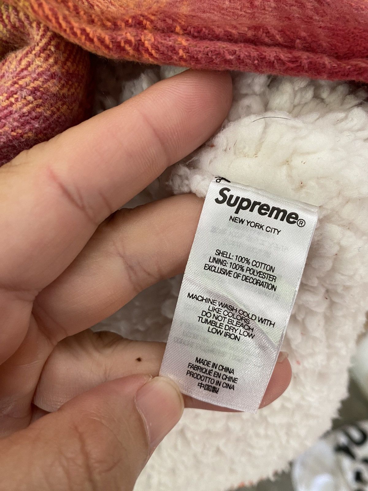 Supreme AW22 Supreme sherpa flannel Jacket Size US M / EU 48-50 / 2 - 13 Thumbnail