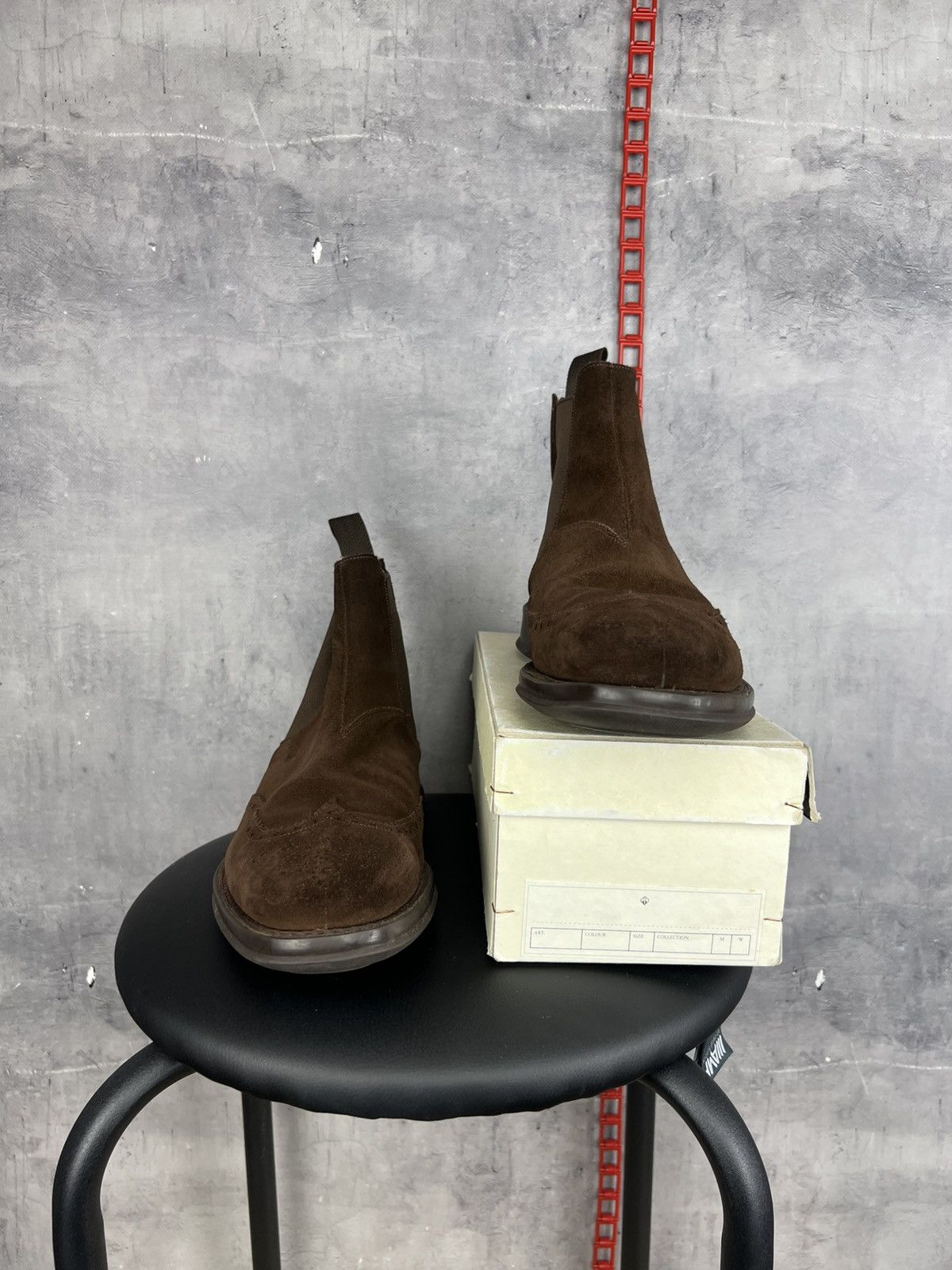 Church's Church's Brown Suede Chelsea Boots Shoes UK 9 F US 10 EU 43 Size US 10 / EU 43 - 25 Thumbnail