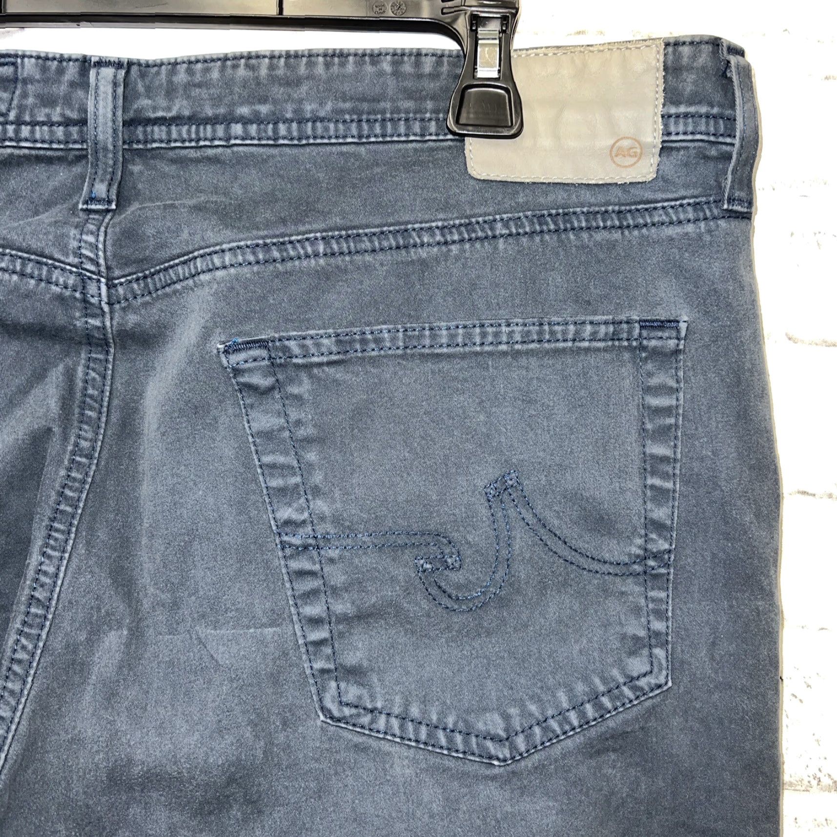 Vintage AG The Graduate Pants Mens 36x34 Chino Blue Size US 36 / EU 52 - 3 Thumbnail
