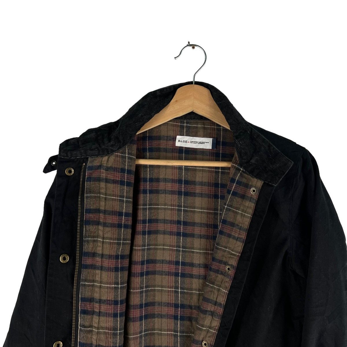 Blue Blue Japan 🔥Blue Blue Japan Chore Work Jacket Tartan Lining Checked Size US M / EU 48-50 / 2 - 8 Thumbnail