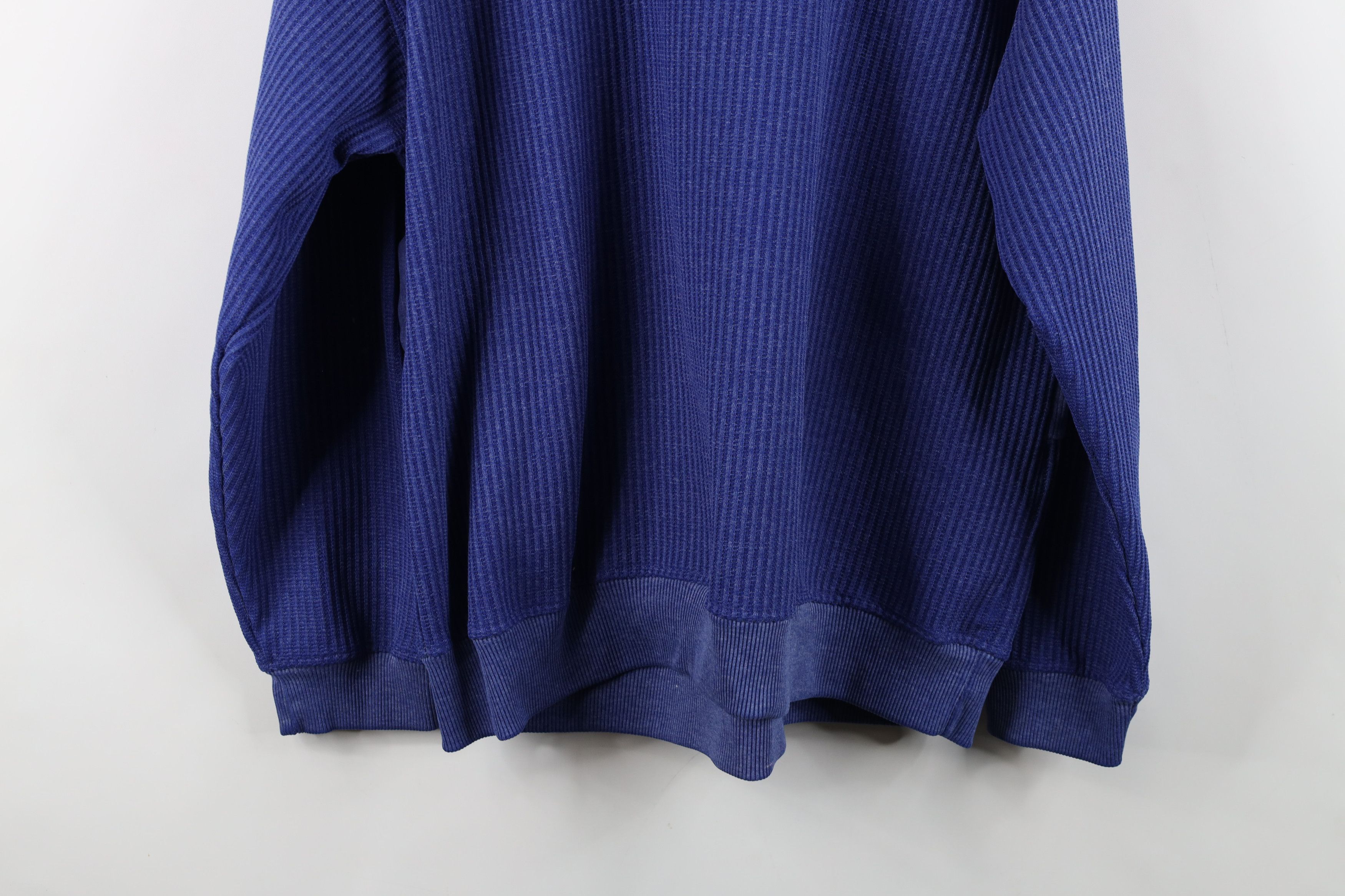 Vintage Vintage 90s Streetwear Waffle Knit Pullover Polo Shirt Size US XXL / EU 58 / 5 - 13 Thumbnail