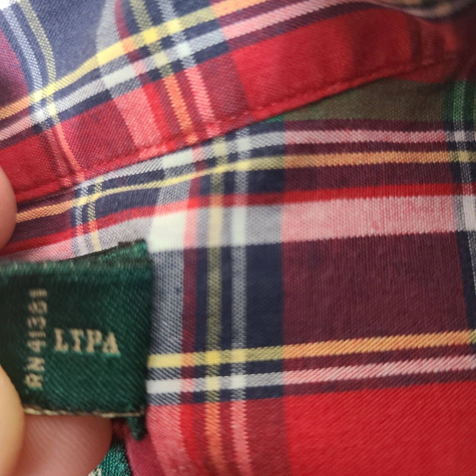 Lauren Ralph Lauren Ralph Lauren Long Sleeve Button Up Shirt Oxford Plaid Polo R Size US XL / EU 56 / 4 - 5 Thumbnail