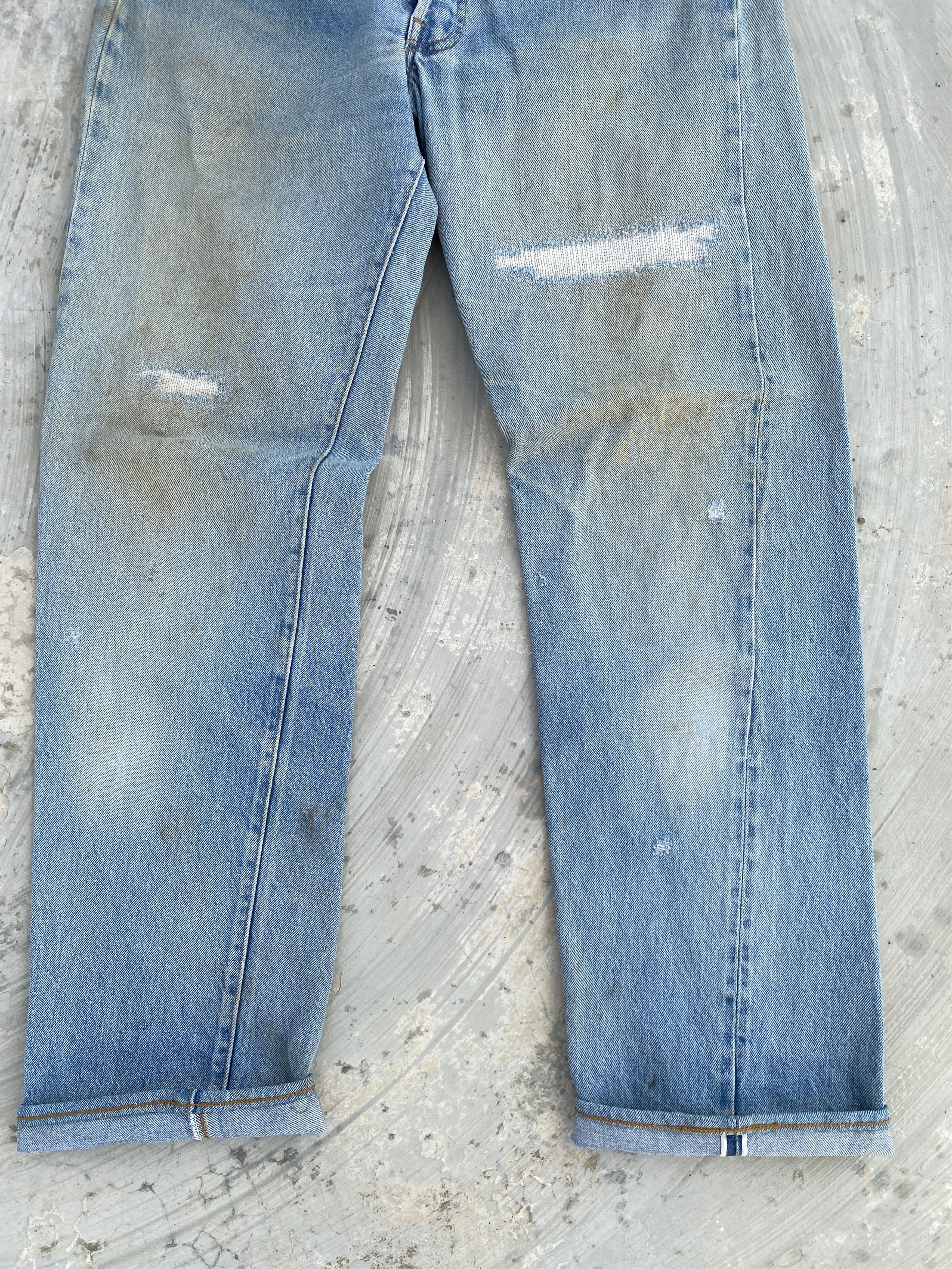 Levi's × Vintage Vintage 80s Levis 501 Redline #524 Selvedge Jeans Size US 31 - 4 Thumbnail