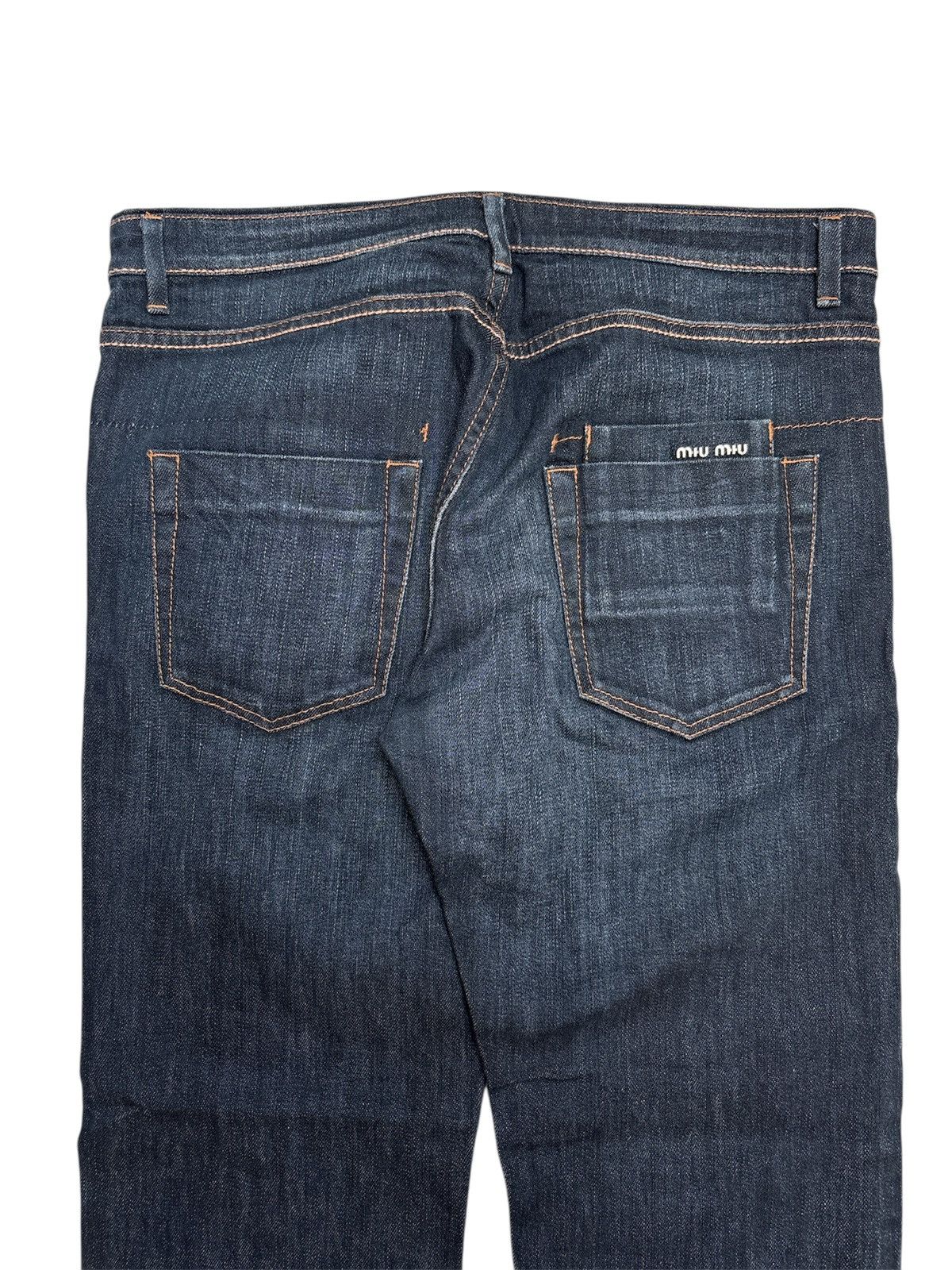 Miu Miu 2000s Raw Indigo Bootcut Jeans Size US 32 / EU 48 - 3 Thumbnail