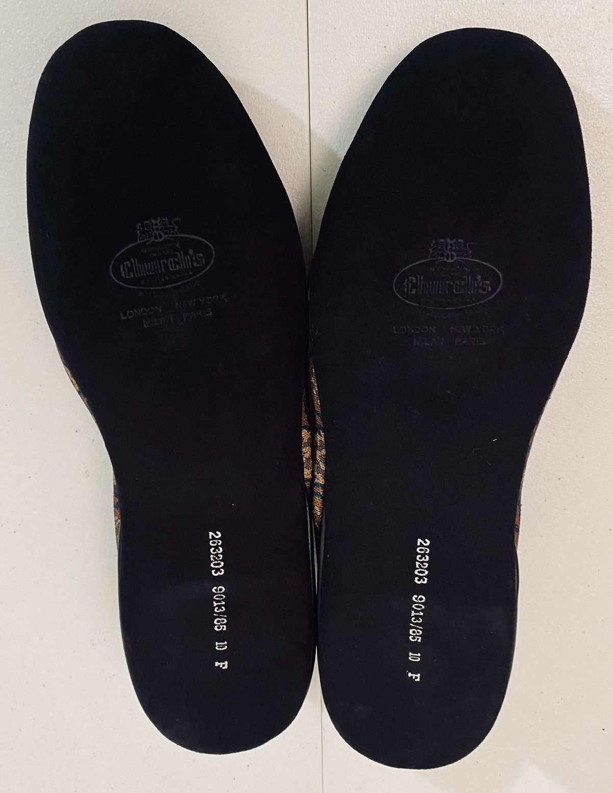 Church's Church’s 🏴󠁧󠁢󠁥󠁮󠁧󠁿 Kanvas Quilted Insole Suede House Slipper 11 New Size US 11 / EU 44 - 14 Thumbnail