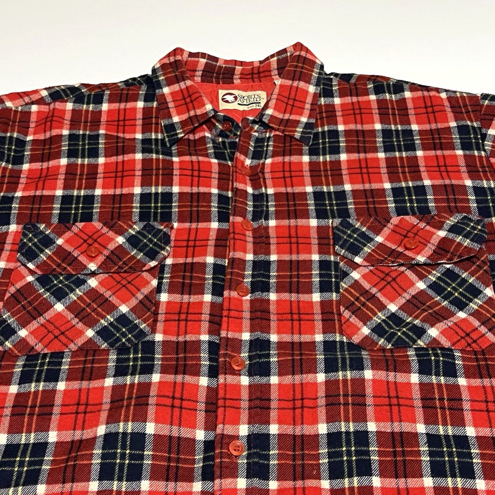 Vintage VINTAGE Sports Afield Quilted Flannel Plaid Shirt Jacket Men XXL Red Lined Size US XXL / EU 58 / 5 - 2 Thumbnail