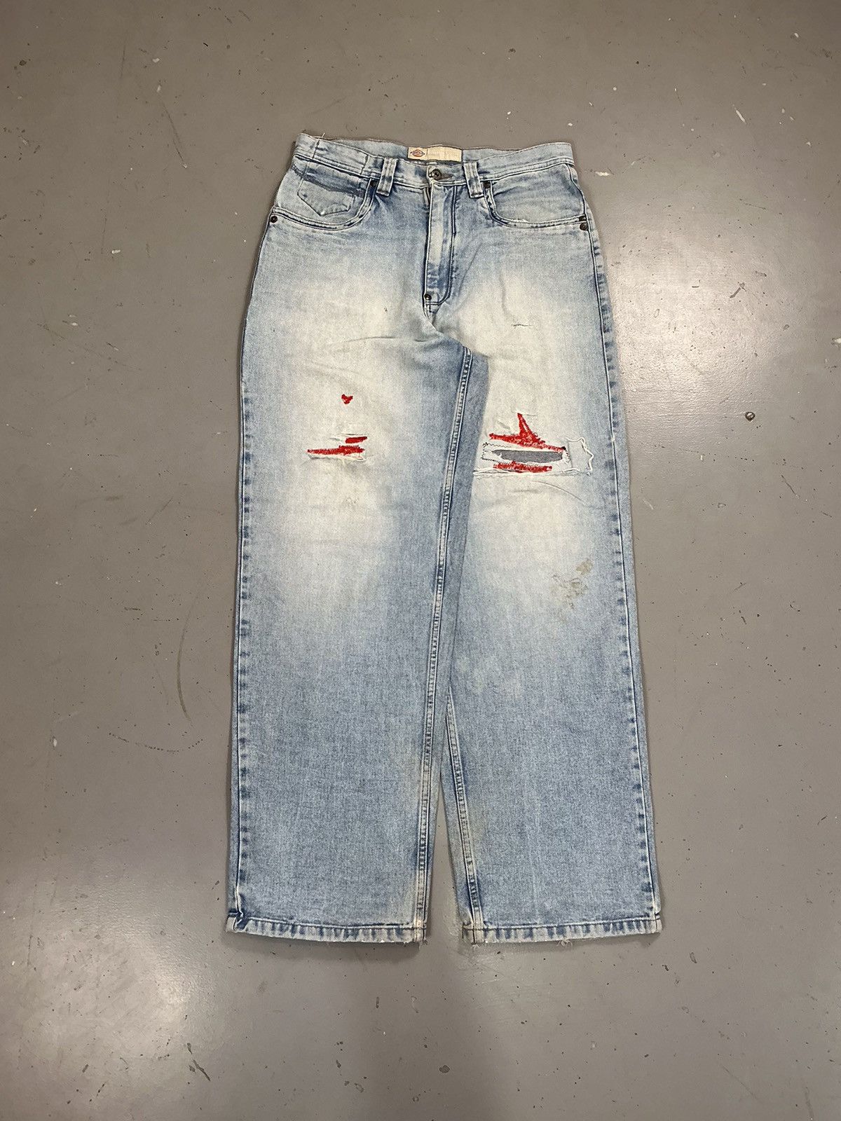 Dickies × Vintage Vintage Dickies distressed straight denim Size US 34 / EU 50 - 1 Thumbnail