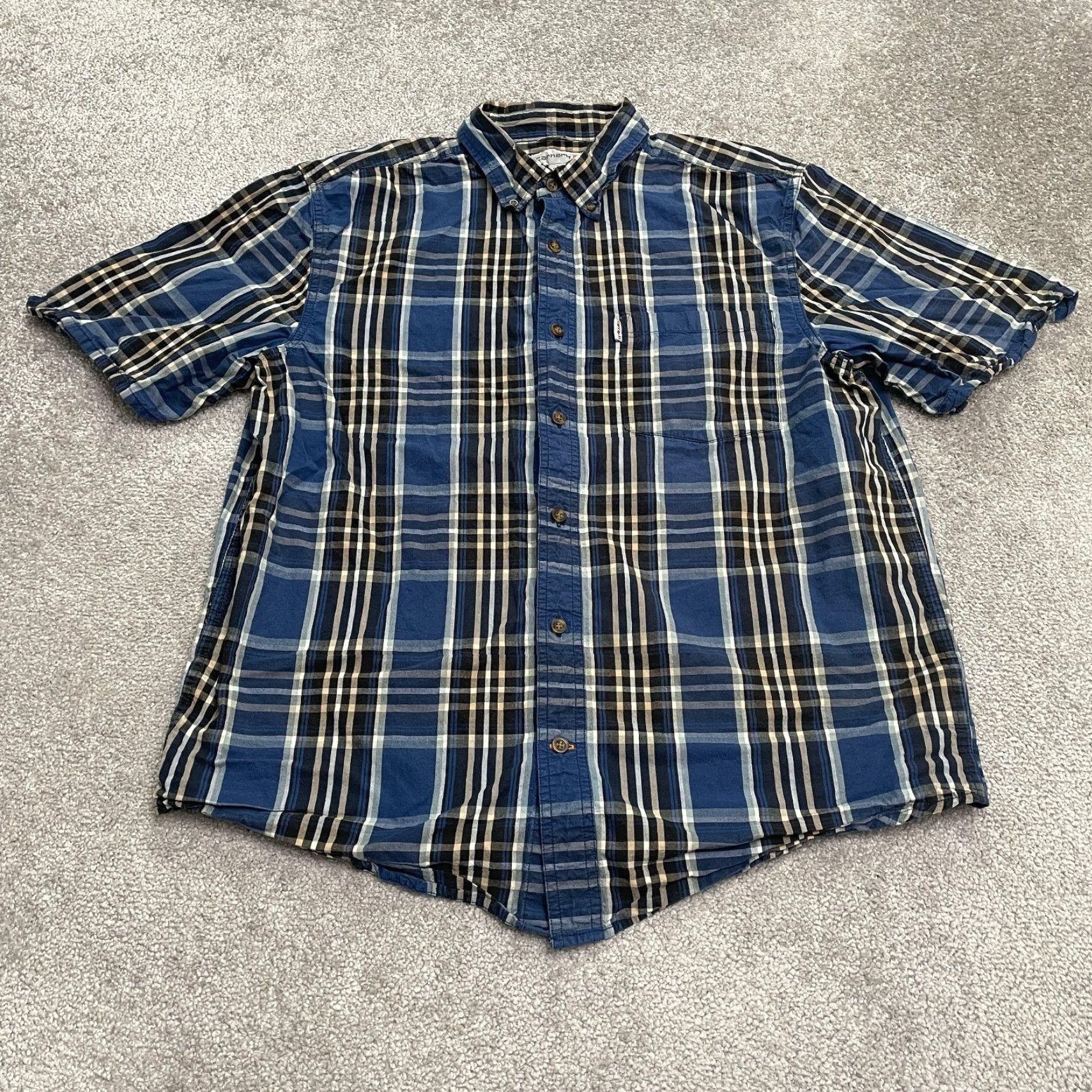 Carhartt Carhartt Relaxed Shirt Mens Large Multi Plaid Short Sleeve Casual Cotton Outdoor Size US L / EU 52-54 / 3 - 2 Thumbnail