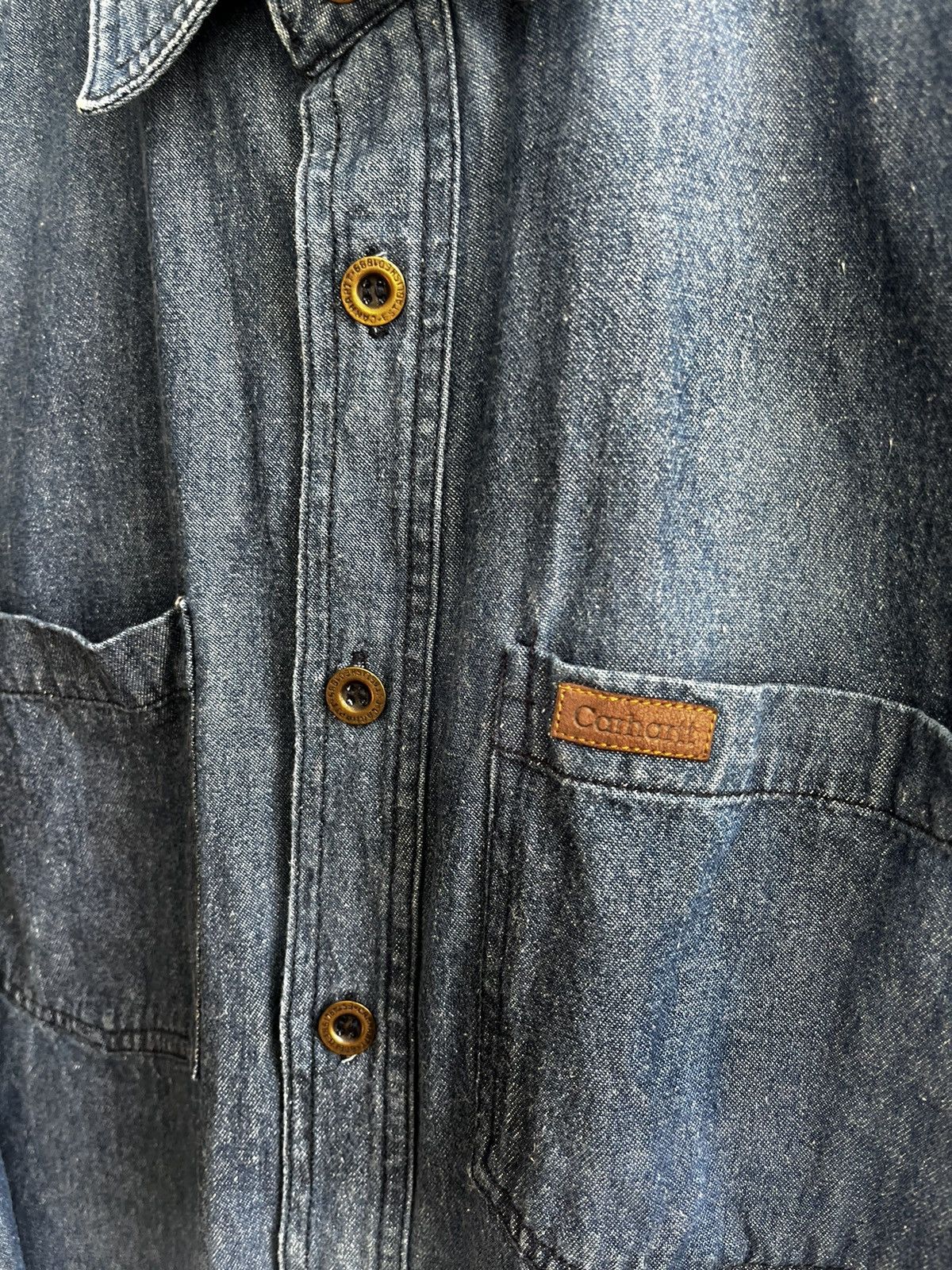 Carhartt × Carhartt Wip × Vintage Carhartt denim shirt vintage Size US S / EU 44-46 / 1 - 3 Thumbnail