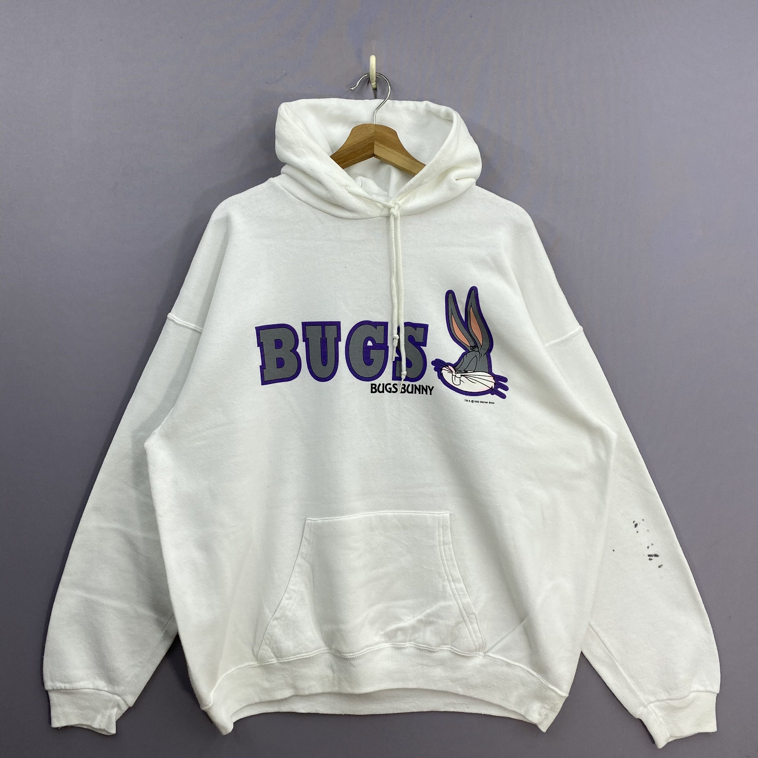 Vintage Vintage 90 Looney Tunes Bugs Bunny Hoodie Sweater USA Size US XXL / EU 58 / 5 - 3 Thumbnail