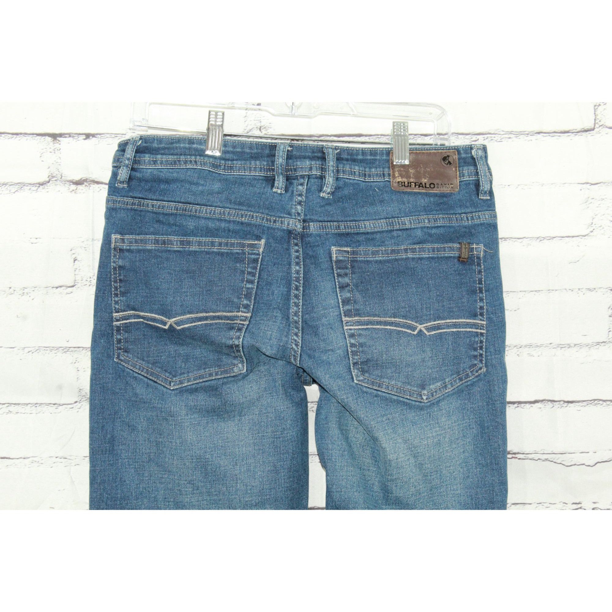 Buffalo David Bitton Buffalo David Bitton Jackson X Straight Blue Jeans 32x30 Size US 32 / EU 48 - 7 Thumbnail