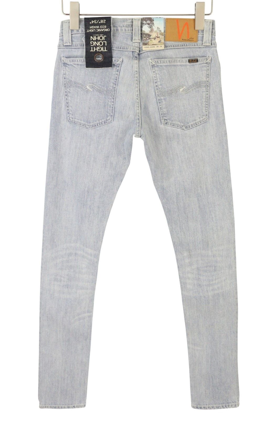 Nudie Jeans TIGHT LONG JOHN LIGHT ECO WASH W28/L34 Blue Jeans 87257 Size US 28 / EU 44 - 2 Thumbnail
