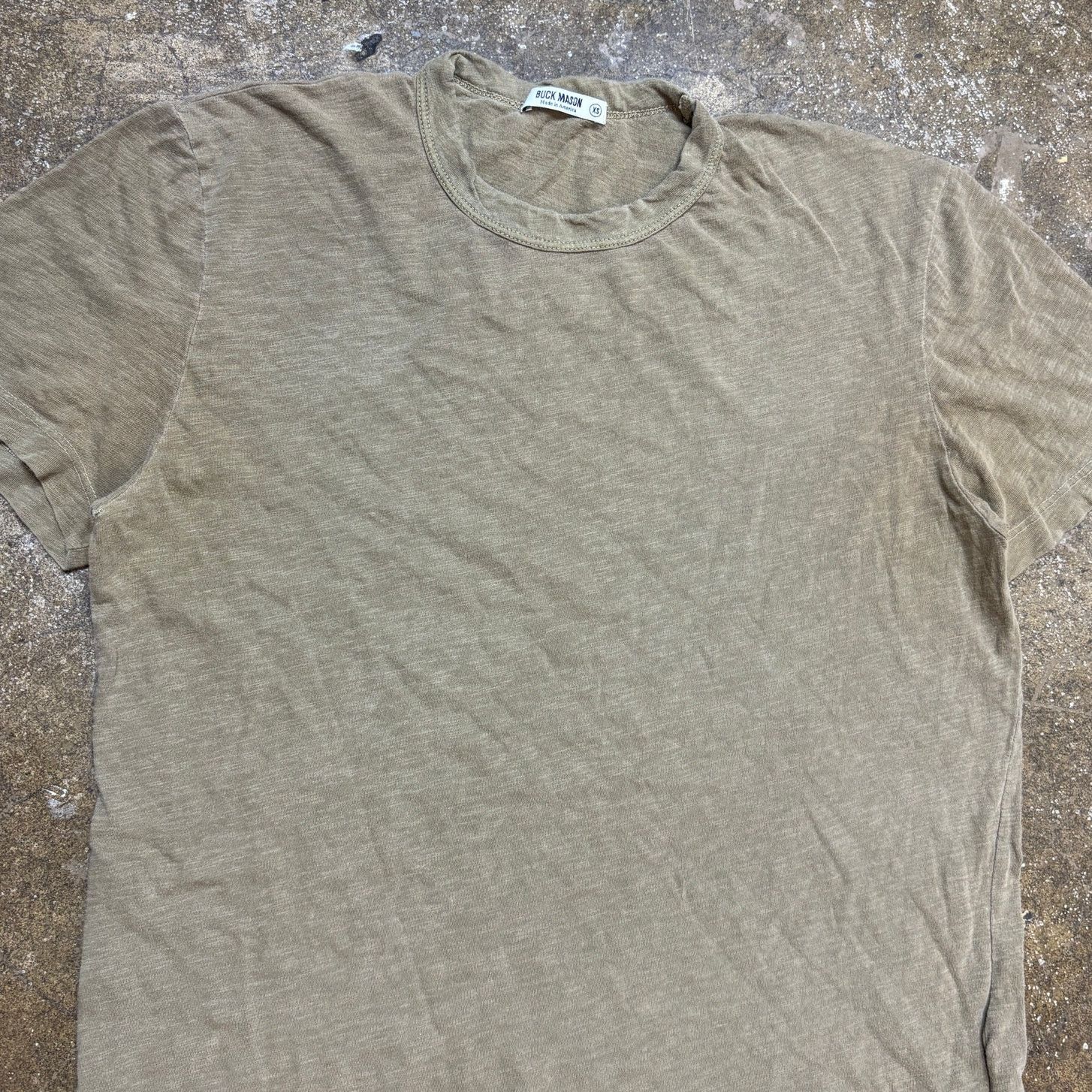 Buck Mason Buck Mason Slub Cotton Curved Hem Crew T Shirt Men's XS Size US XS / EU 42 / 0 - 2 Thumbnail