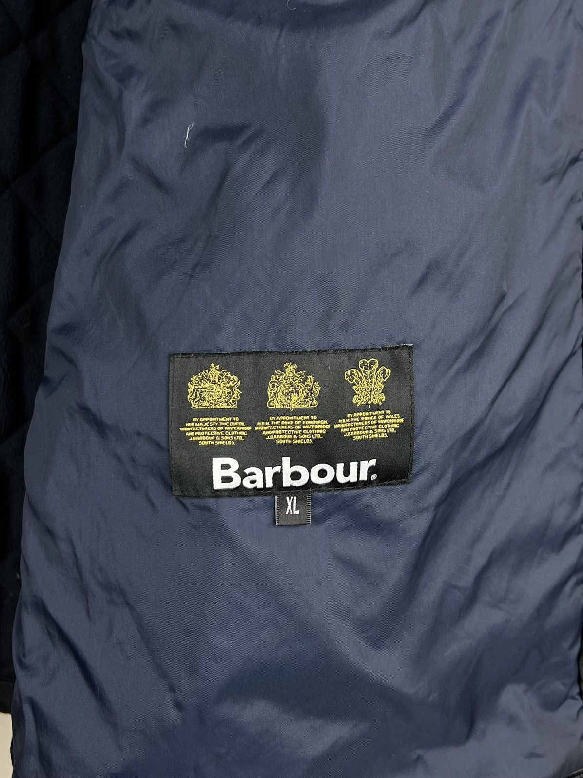 Barbour BARBOUR Jacket Quilted POWELL Pockets Logo Blue Men’s Size US XL / EU 56 / 4 - 8 Thumbnail