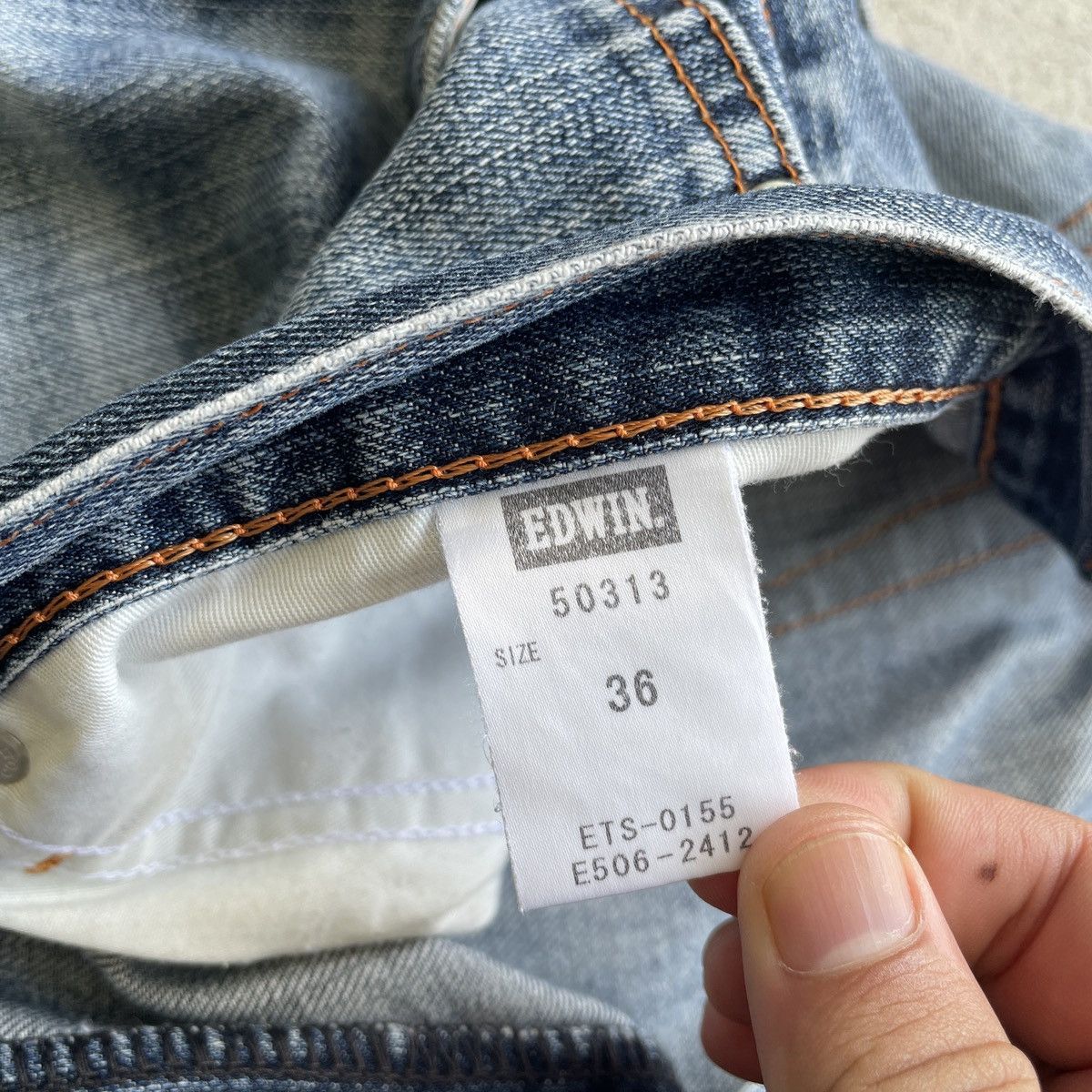 Edwin Vintage Edwin 503 Made In Japan Jeans Faded Pants Denim Size US 36 / EU 52 - 7 Thumbnail