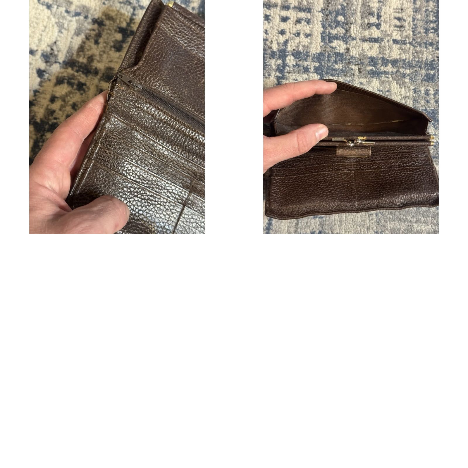 Bally VINTAGE Bally Wallet Women 80s 90s Designer Tan Full Grain Pebble Leather Kisslock Snap 7.25x4 in Italy Size ONE SIZE - 8 Thumbnail
