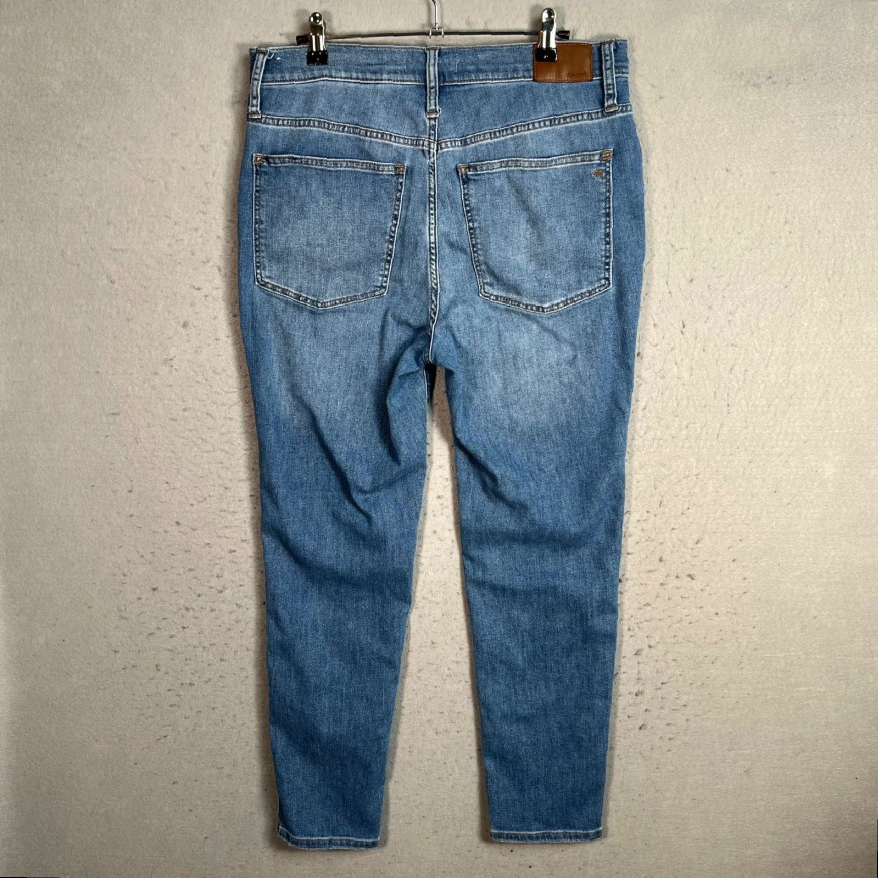 Madewell Madewell Jeans Womens 30 Medium Wash Denim High-Rise Skinny Crop 5-Pocket — Cotton Blend Button Closure Vintage No Size 30" / US 8 / IT 44 - 2 Thumbnail