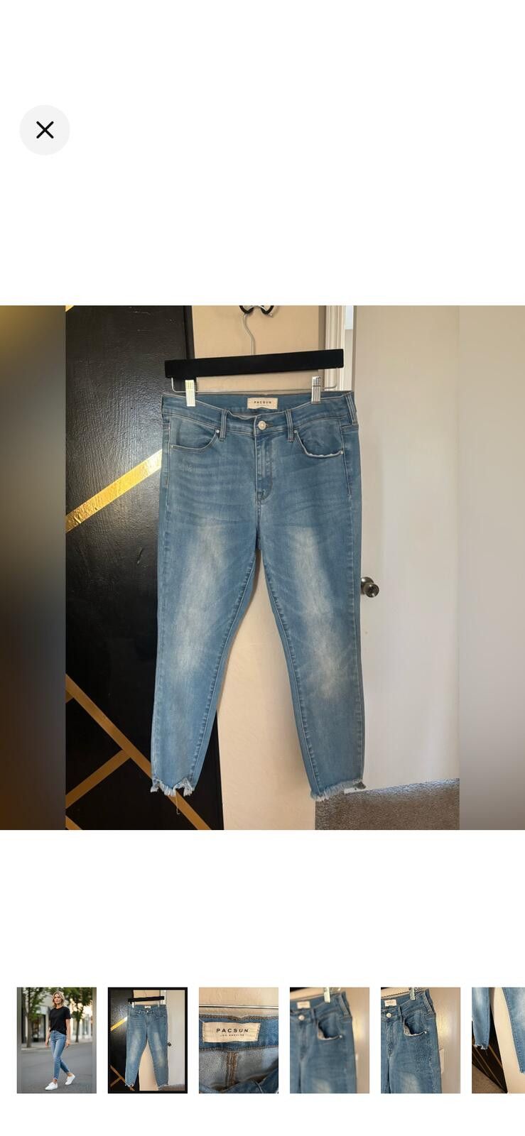 Pacsun (PACSUN) ankle Blue Denim Jeans Size 29" - 1 Thumbnail