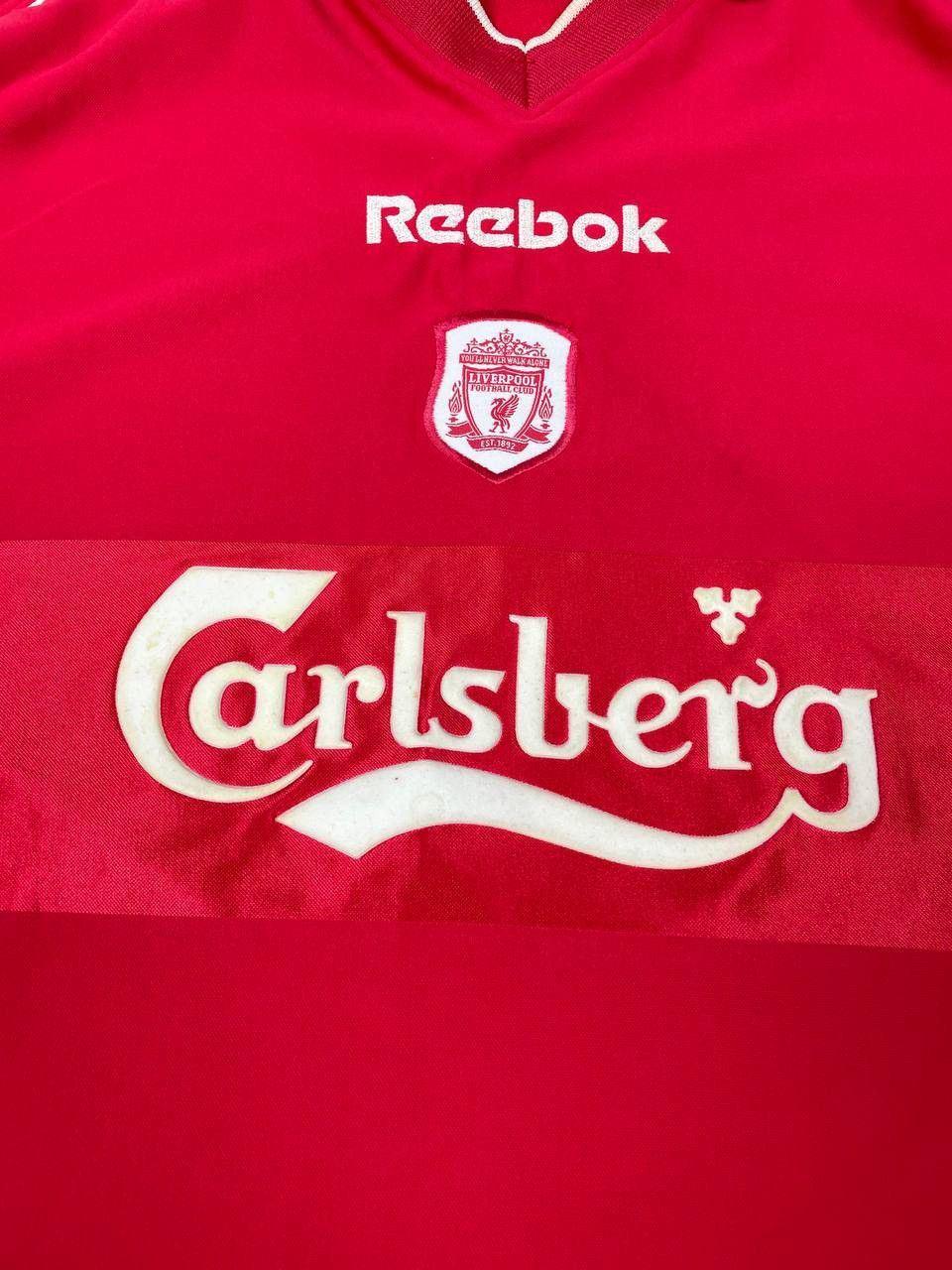 Reebok Vintage Reebok Liverpool 2000 2002 Home Shirt Soccer Jersey Size US XXL / EU 58 / 5 - 6 Thumbnail