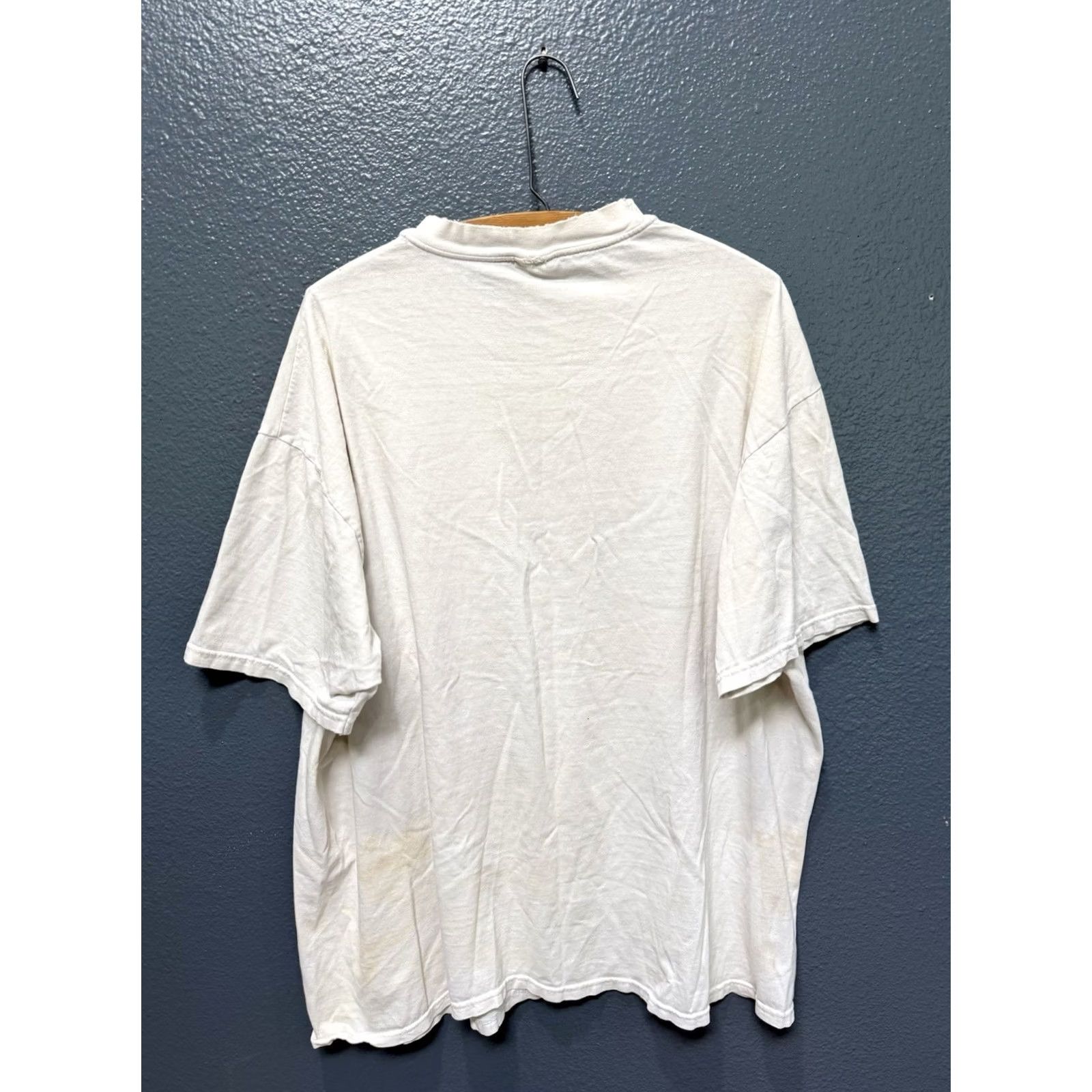 Hanes Vintage Hanes Shirt White Work Sucks I’m Racing 90’s Tee Size 2XL Size US XXL / EU 58 / 5 - 5 Thumbnail