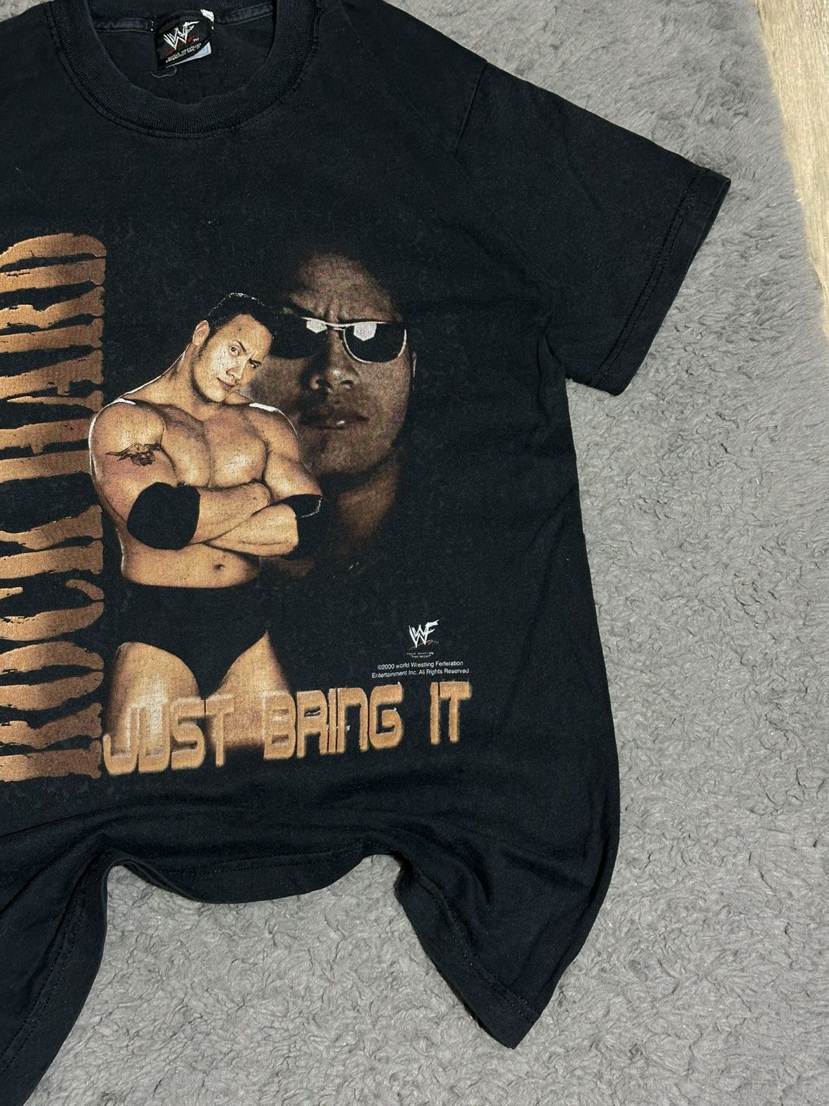 Band Tees Vintage 2000 The Rock WWF T-Shirt Size US S / EU 44-46 / 1 - 3 Thumbnail