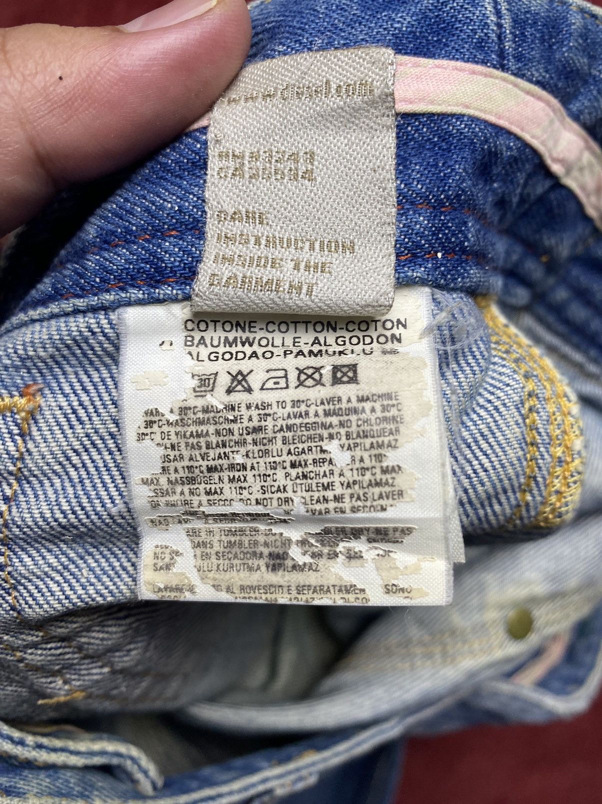 Diesel × Vintage Vintage Diesel Reckfly Faded Denim Jeans Size 28" / US 6 / IT 42 - 12 Thumbnail
