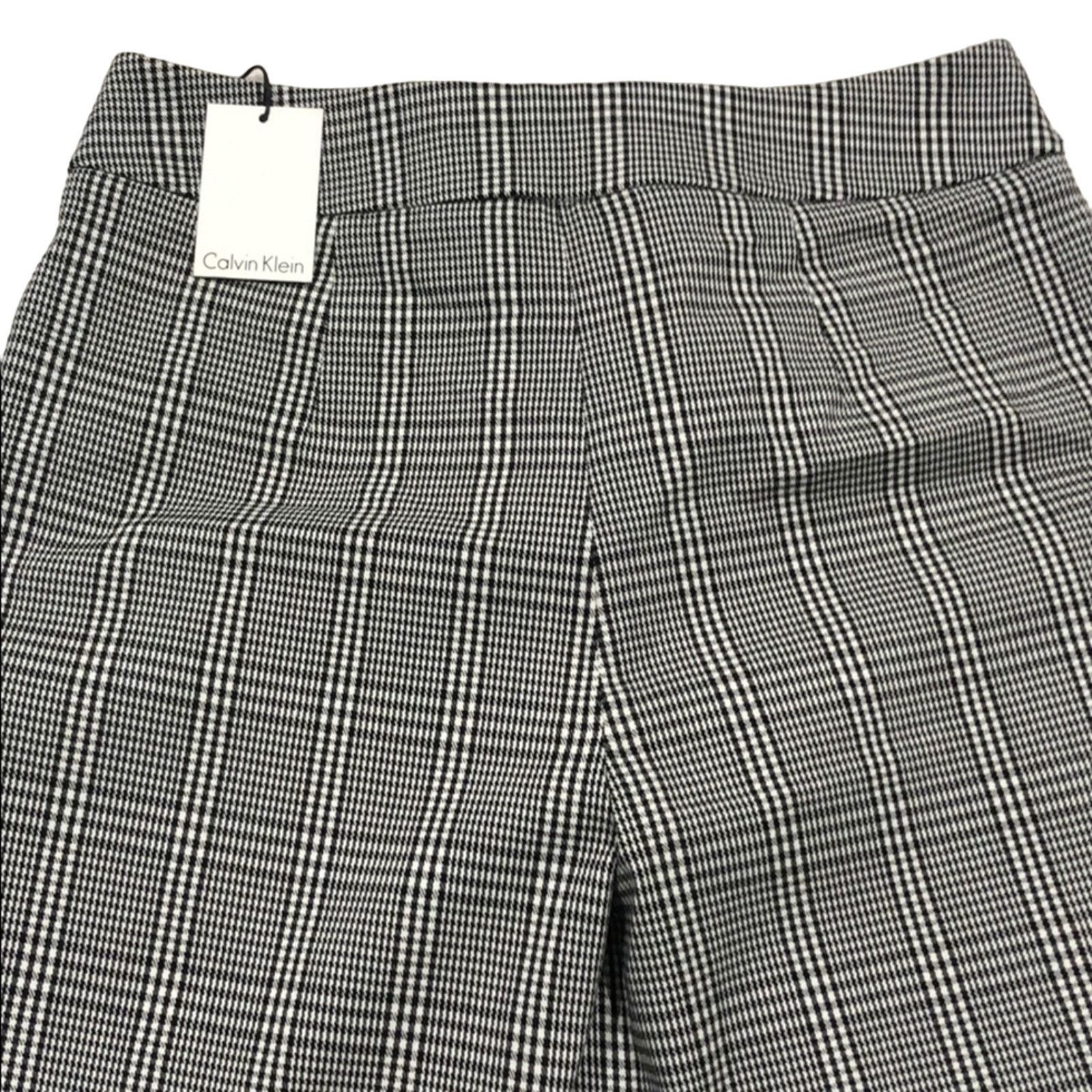 Calvin Klein Plaid Trousers Pants NWT Career Academia Preppy Office Chic Size 30" / US 8 / IT 44 - 5 Thumbnail
