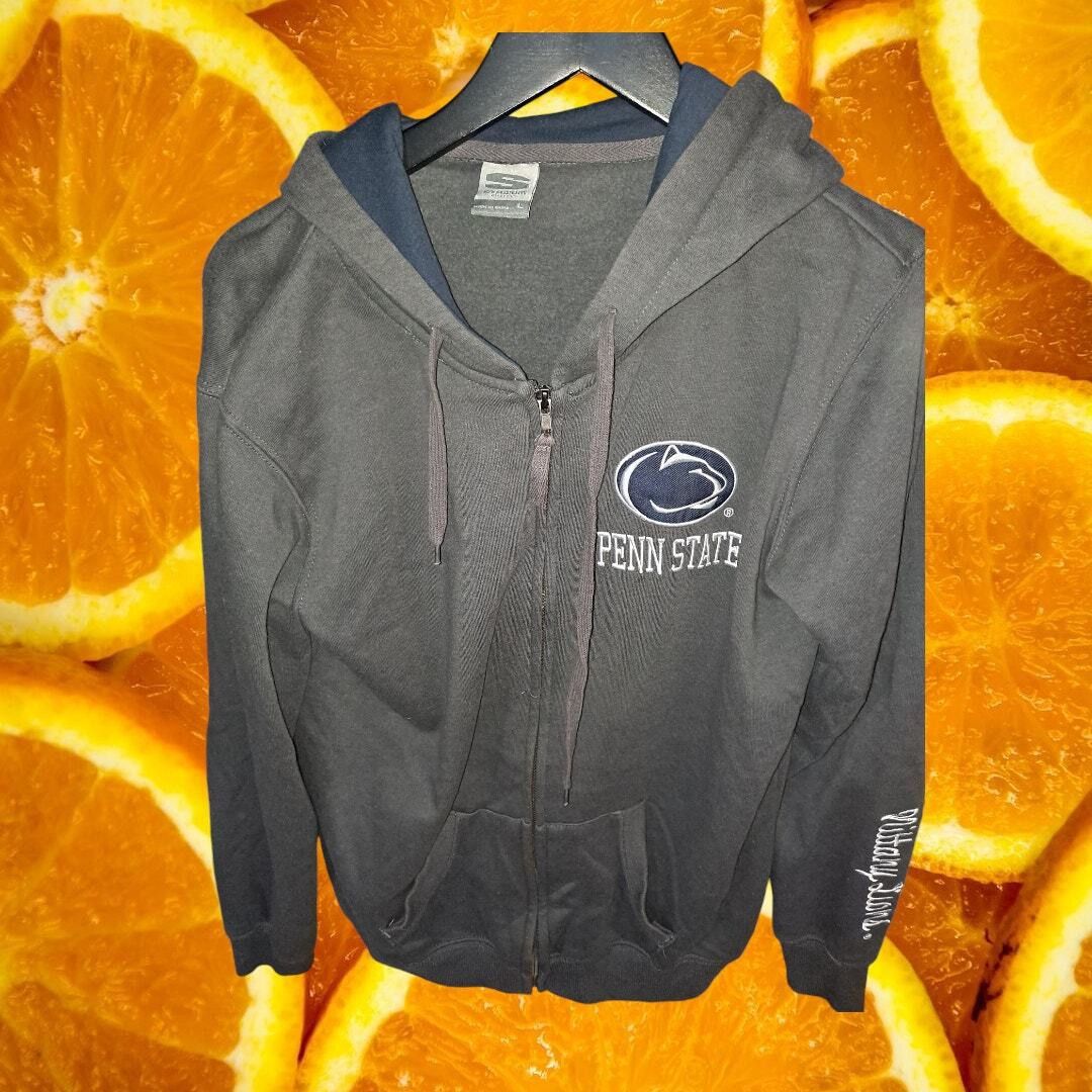 Other Stadium Athletics Penn State Gray Full Zip Hoodie Sweatshirt Size US L / EU 52-54 / 3 - 2 Thumbnail