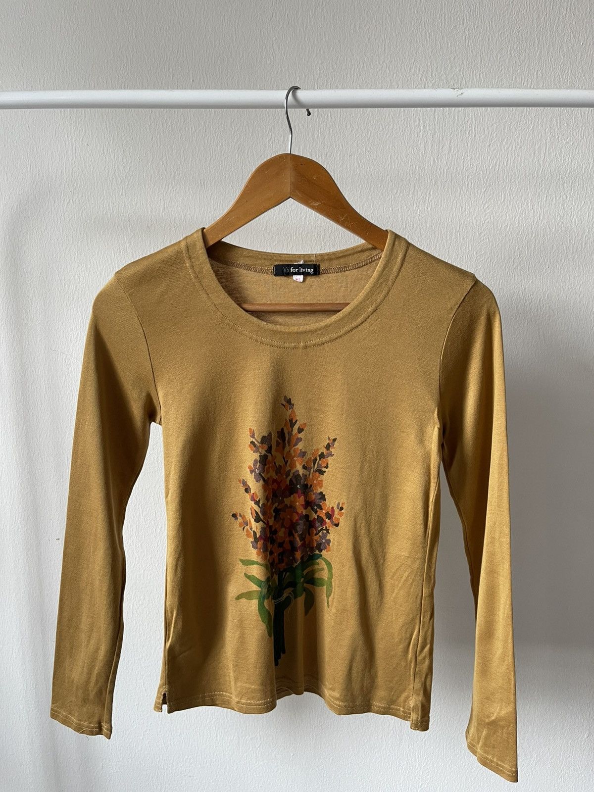 Yohji Yamamoto 90s Yohji Yamamoto flower Art Long sleeve Size XXS / US 00 / IT 34 - 2 Thumbnail