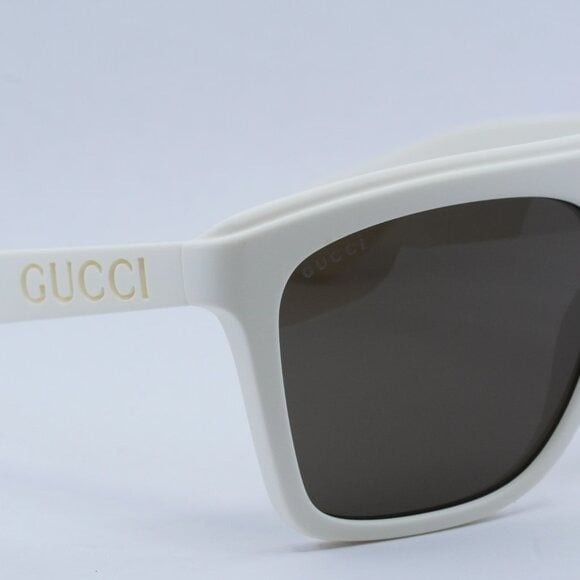 Gucci New Gucci GG1570S 003 Sunglasses - Matte White Frame Size ONE SIZE - 8 Thumbnail