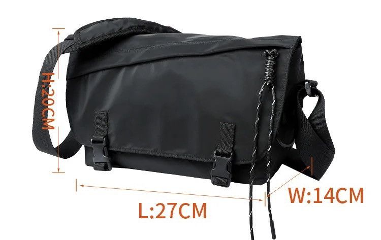 Japanese Brand Fashion grunge waterproof crossbody messenger bag Size ONE SIZE - 9 Thumbnail