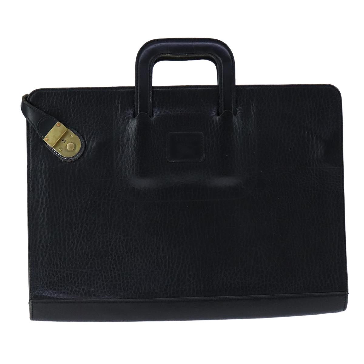 Burberry Burberry Business Bag Leather Black Gold Size ONE SIZE - 13 Thumbnail