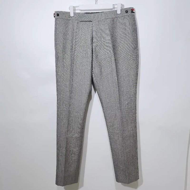 Thom Browne Thom Browne Gray Cotton Relaxed Pants 0089 Size 32" / US 10 / IT 46 - 1 Thumbnail