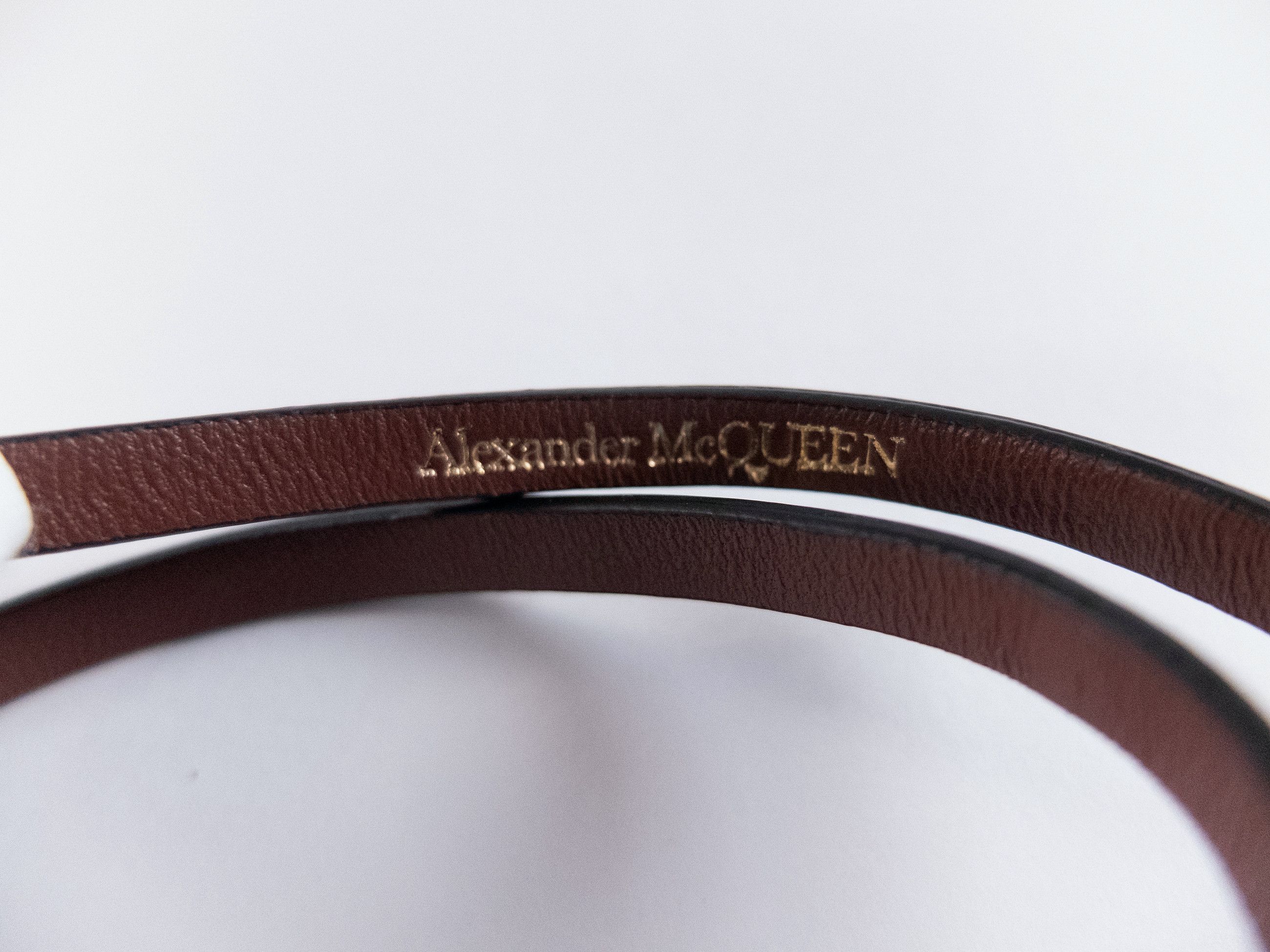 Alexander McQueen ALEXANDER MCQUEEN black 3x wrap studded leather bracelet q Size ONE SIZE - 8 Thumbnail