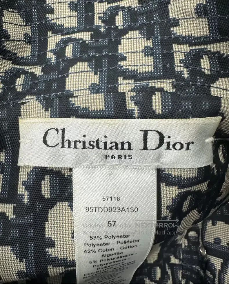 Dior Dior Size 57 Double-sided full-printed old flower logo fish Size ONE SIZE - 8 Thumbnail