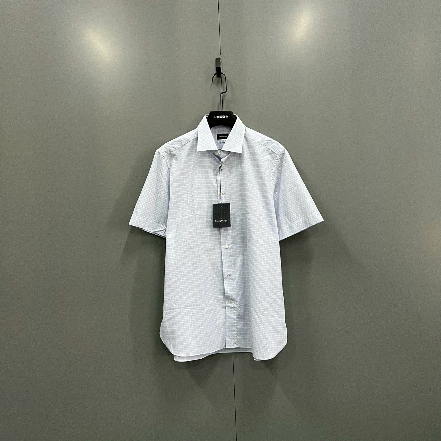 Ermenegildo Zegna Zegna Check Short Sleeve Shirt Size US XS / EU 42 / 0 - 1 Thumbnail
