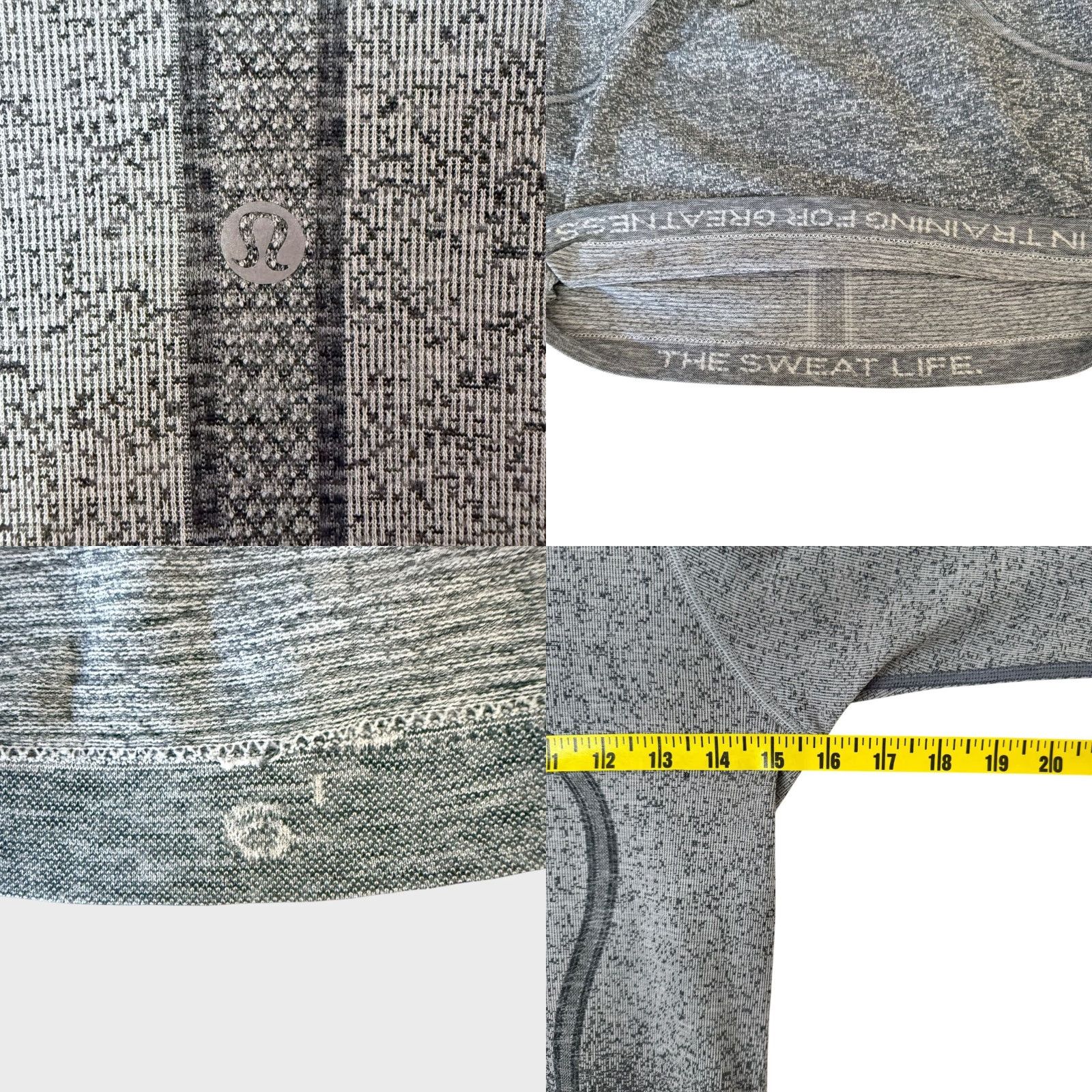 Lululemon Lululemon Swiftly Tech Shirt Women's 6 Gray Long-Sleeve Crew Fitted Athletic Top Size M / US 6-8 / IT 42-44 - 8 Thumbnail