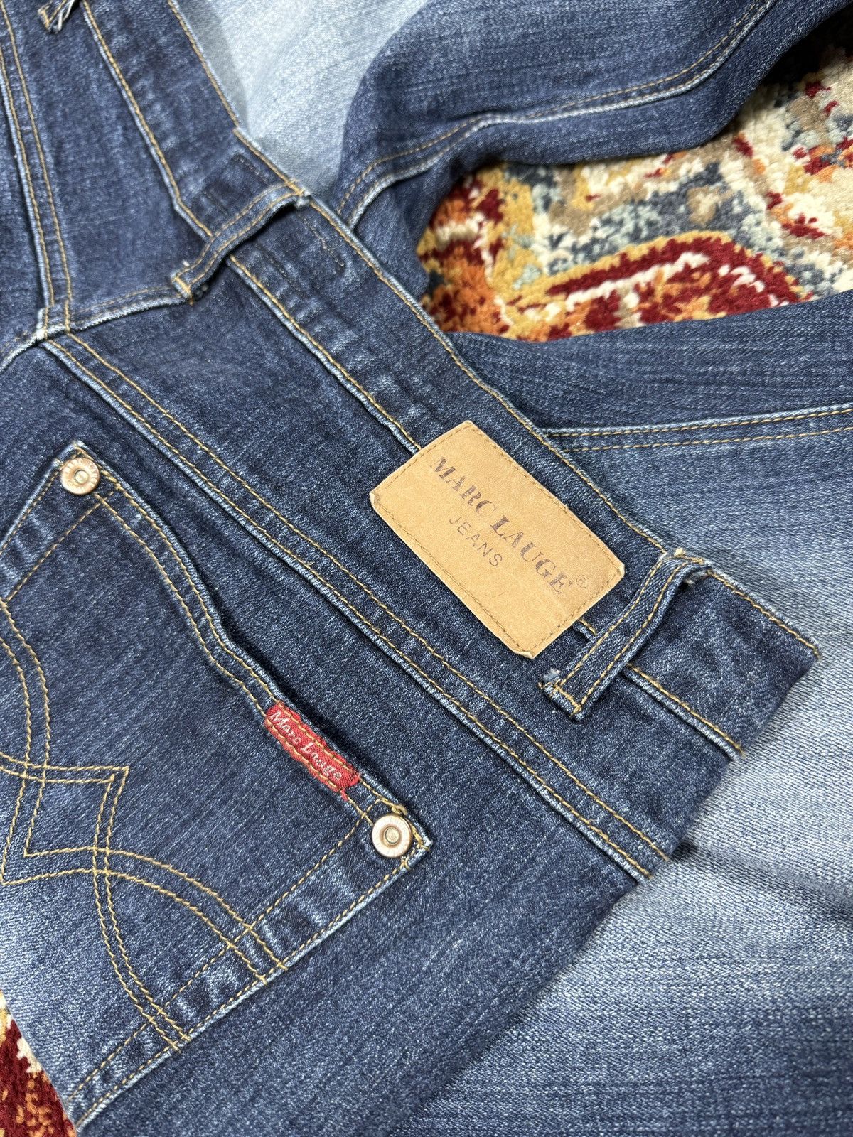 Japanese Brand × Kapital ᶠᵃⁿᶜʸᵍᵘʸ Y2K Flared Denim Boootcut Flared Jeans Cargo Pant Size US 32 / EU 48 - 4 Thumbnail