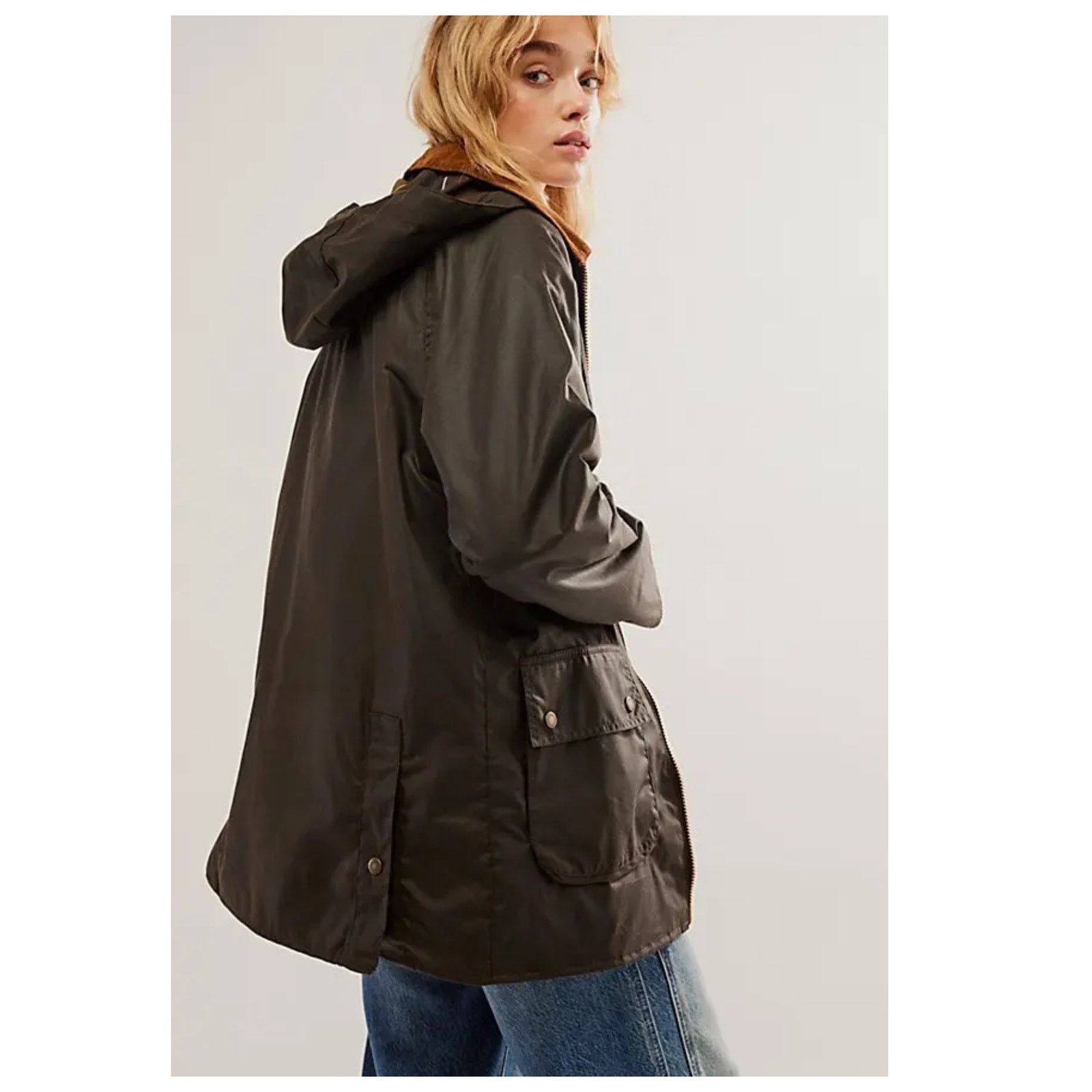 Barbour NWT Barbour Highclere Hooded Waxed Jacket Size US/14 Size XL / US 12-14 / IT 48-50 - 2 Thumbnail