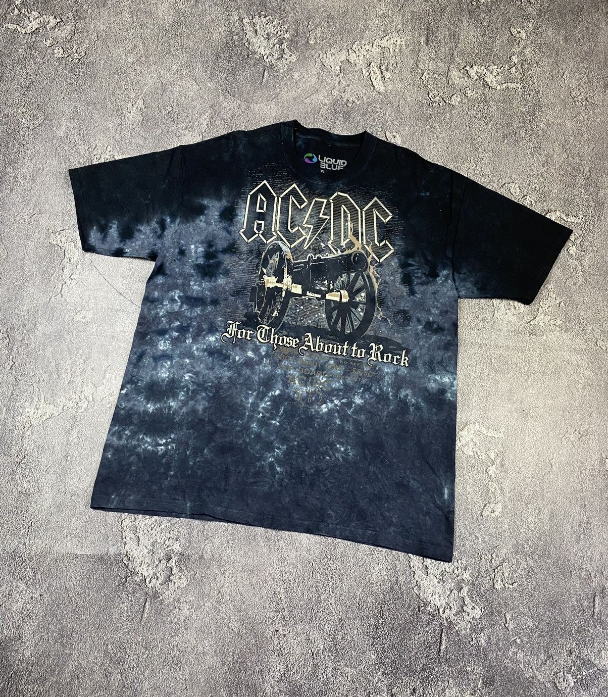 Band Tees × Liquid Blue × Vintage VTG 00s AC / DC Liquid Blue Rock T-Shirt Gothic Style Size US XL / EU 56 / 4 - 2 Thumbnail
