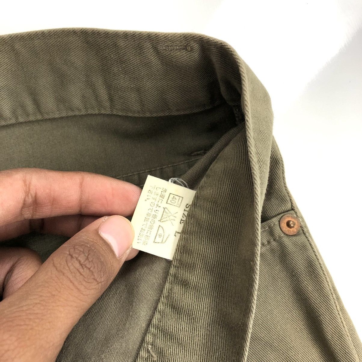 Japanese Brand × Studio D'Artisan × Vintage 🐷 Vintage Studio D'Artisan Olive Green Washed Jeans Size US 31 - 8 Thumbnail