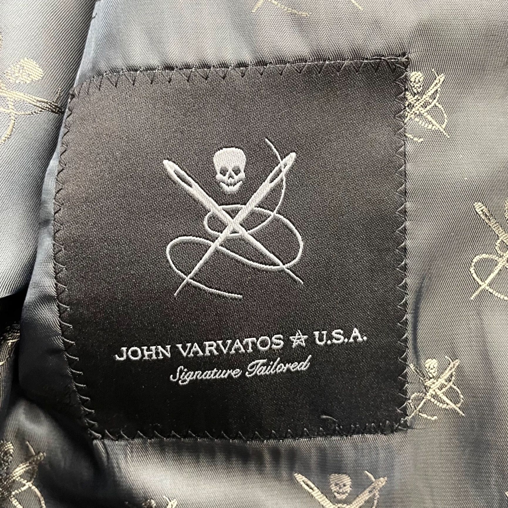 John Varvatos John Varvatos Blazer Shirt Men Black 40R Wool Two Button Bleeker 2-Button Notch Lapel Vintage No Size 40R - 6 Thumbnail