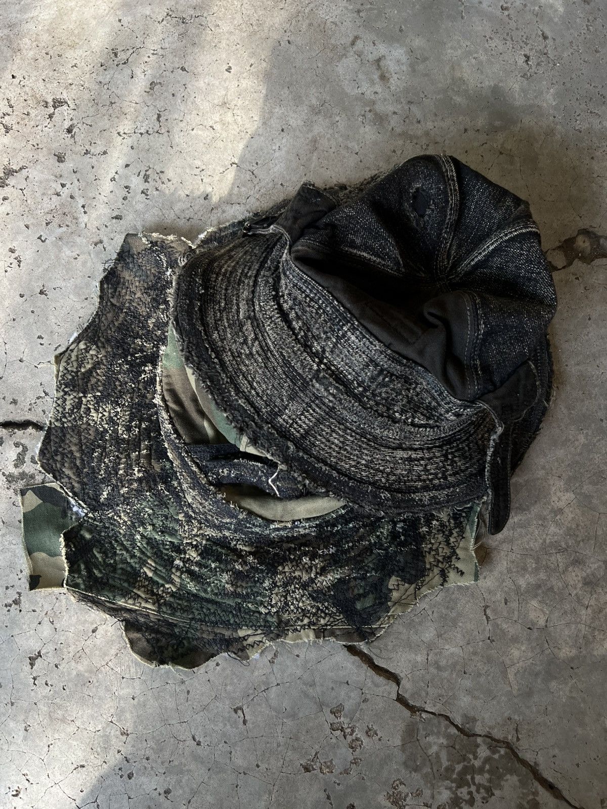 Kapital Thrashed Faded Kapital Bucket Hat Distressed ERD Size ONE SIZE - 1 Thumbnail