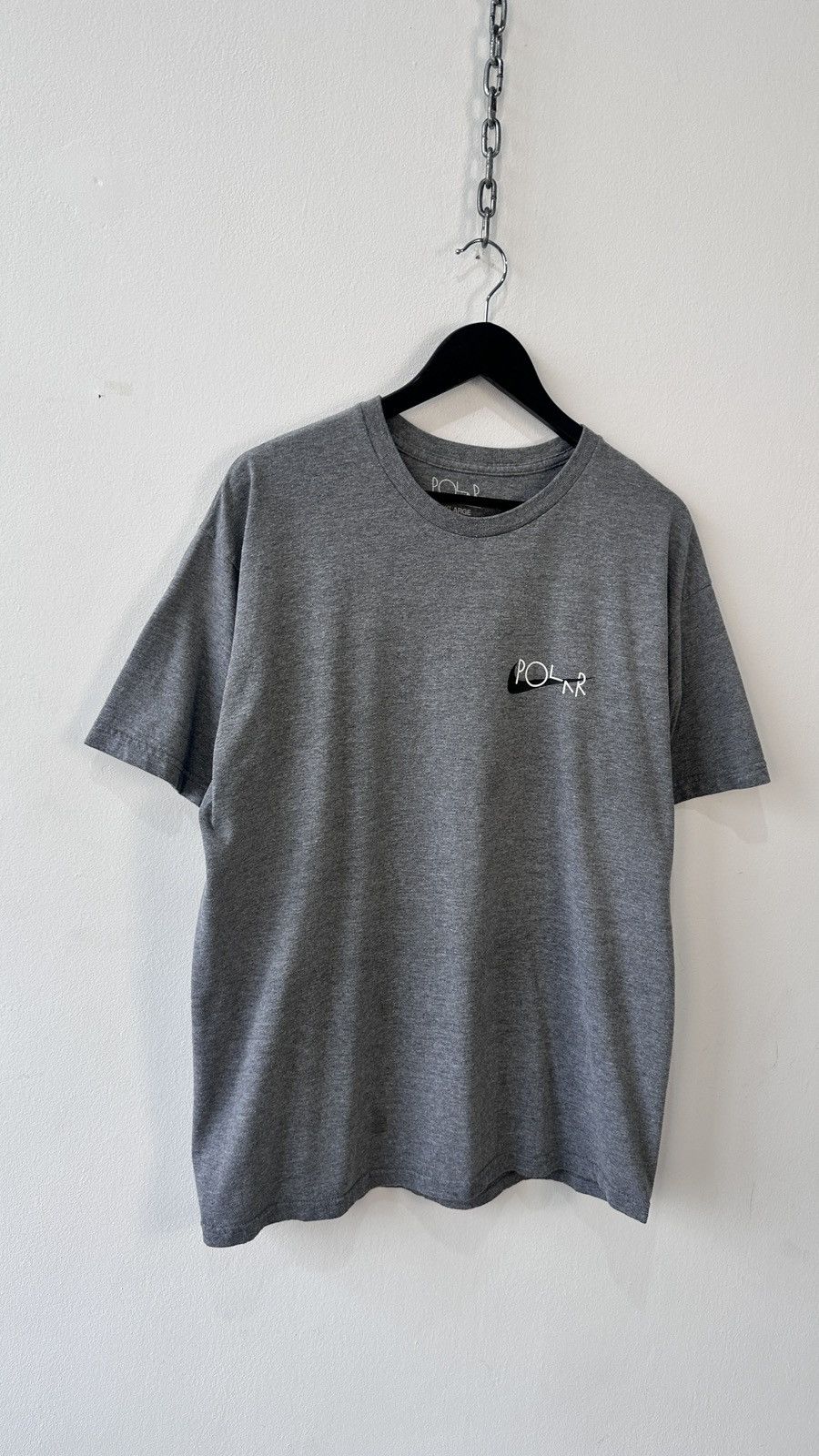 Polar Skate Co. Polar Skate Co. "Swoosh" Custom Logo Tee Heather Grey XL Size US XL / EU 56 / 4 - 3 Thumbnail