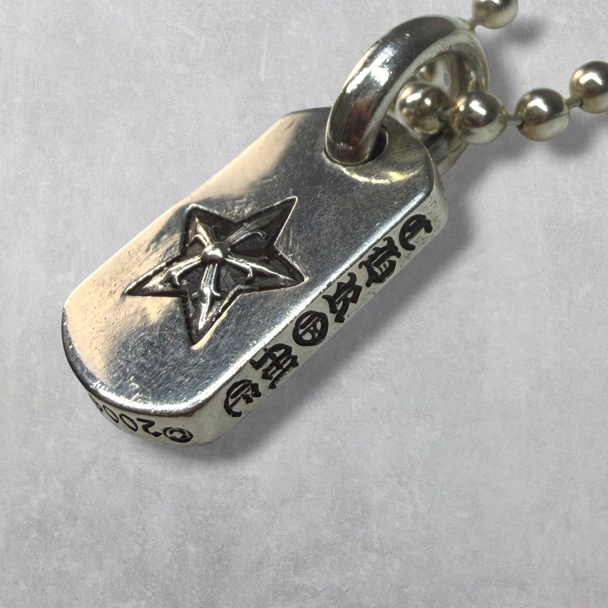 Chrome Hearts Chrome Hearts Tiny Star Dog Tag w/ Ball Chain Size ONE SIZE - 3 Thumbnail