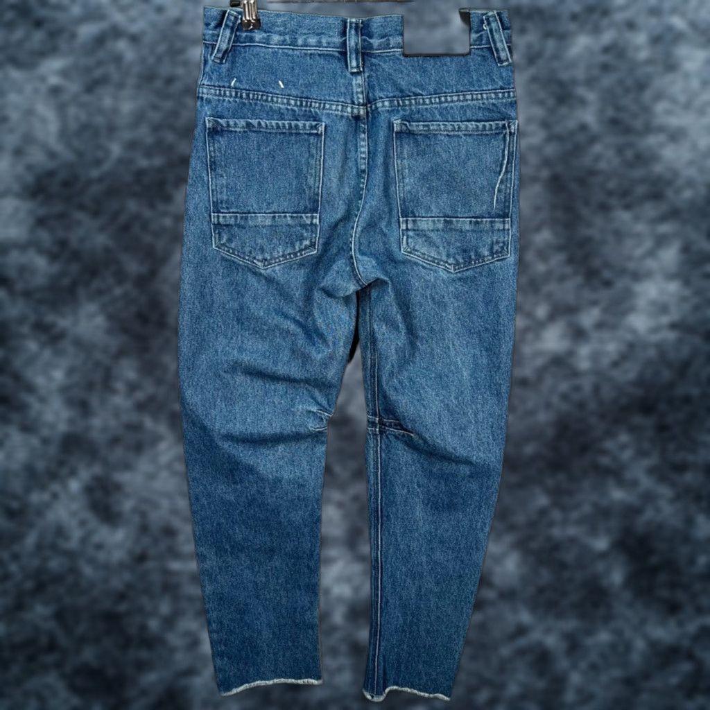 Denime Ch. Chapter Womens Jeans 28 Blue High-Waisted Denim Tapered Leg Frayed Hem 5-Pocket Style Crop Vintage No Size 28" / US 6 / IT 42 - 1 Thumbnail