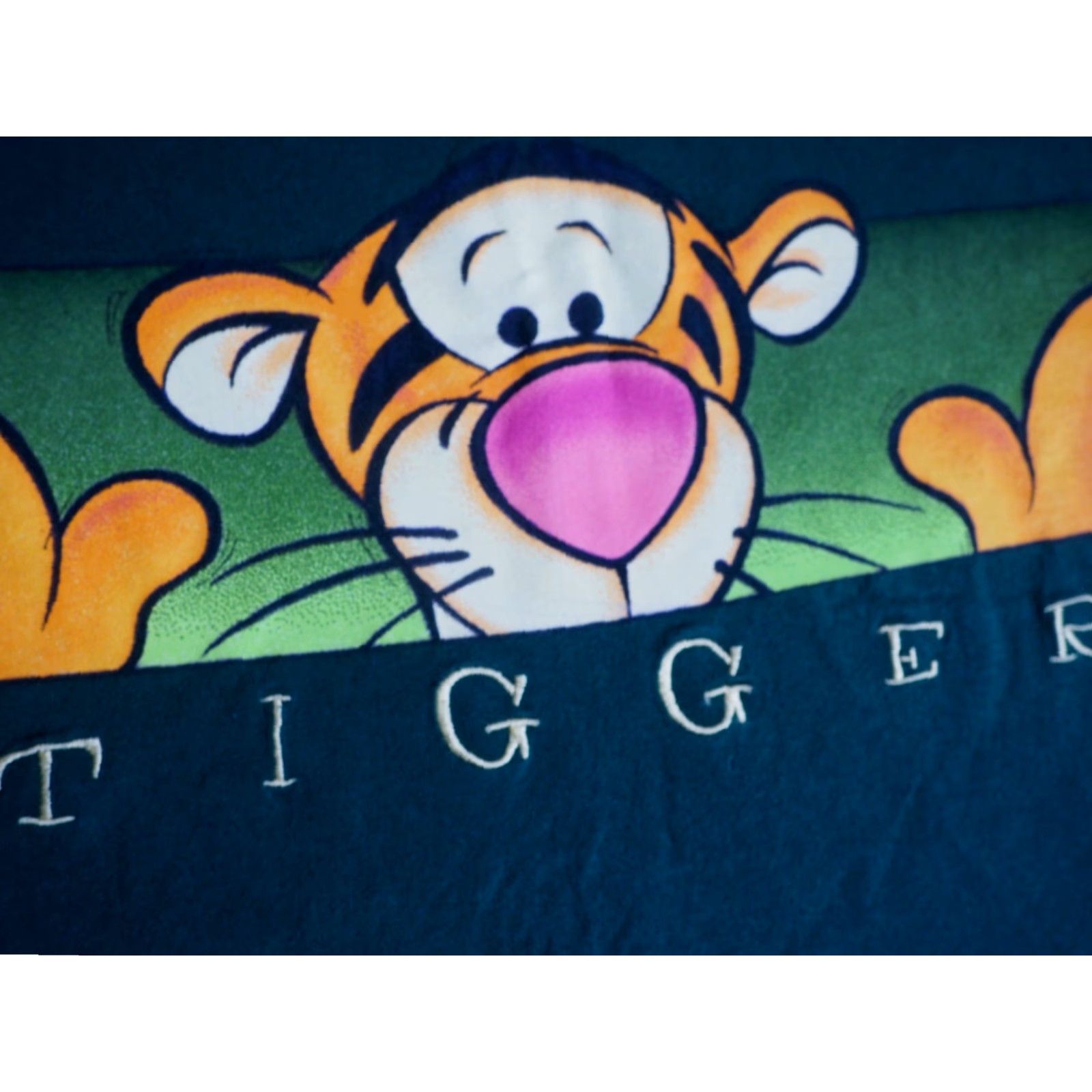 Disney VINTAGE 90s Disney Mickey Inc Winnie Pooh Tigger Green USA Art Tee Shirt Mens L Size US L / EU 52-54 / 3 - 5 Thumbnail