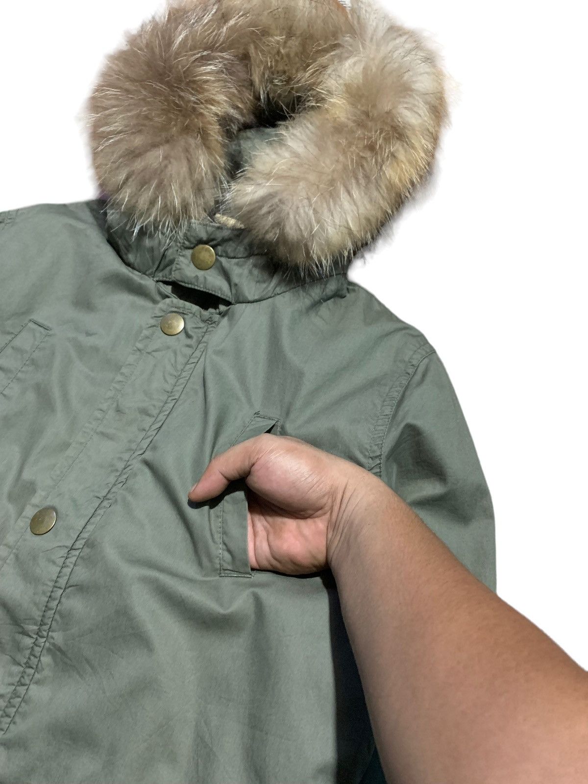 If Six Was Nine × Japanese Brand × Le Grande Bleu (L.G.B.) 1990s Blue moon blue poem fur hoodie military jacket Size US M / EU 48-50 / 2 - 4 Thumbnail