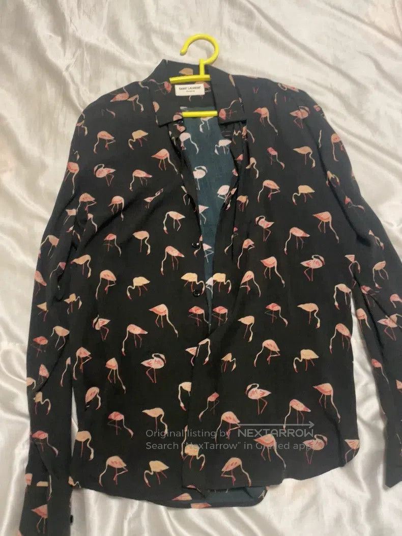 Saint Laurent Paris Saint Laurent Paris Flamingo Shirt i Size XS / US 0-2 / IT 36-38 - 1 Thumbnail