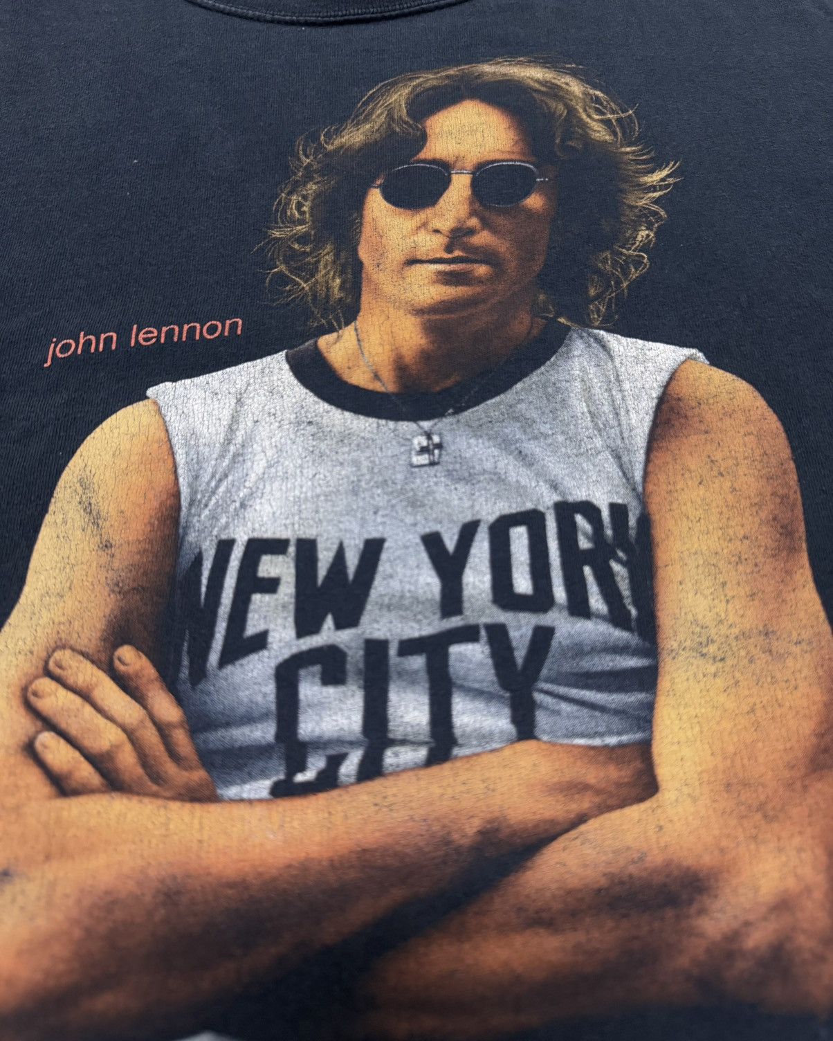 Vintage Vtg JOHN LENNON Rare Design Tee Size US XL / EU 56 / 4 - 6 Thumbnail